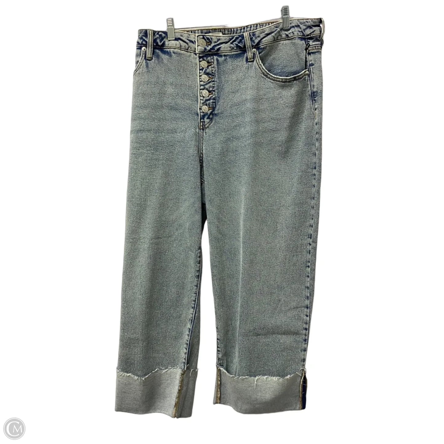Jeans Cropped By Ava & Viv In Blue, Size: 22