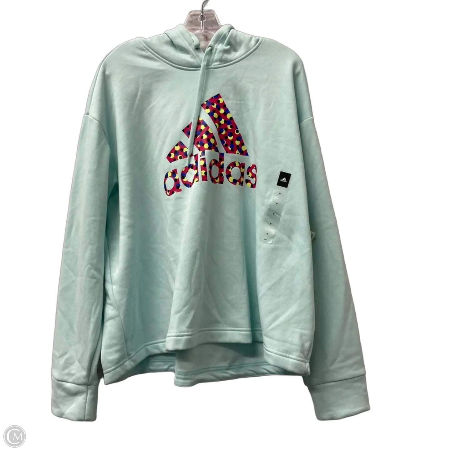 Sweatshirt Hoodie By Adidas In Blue, Size: 3x
