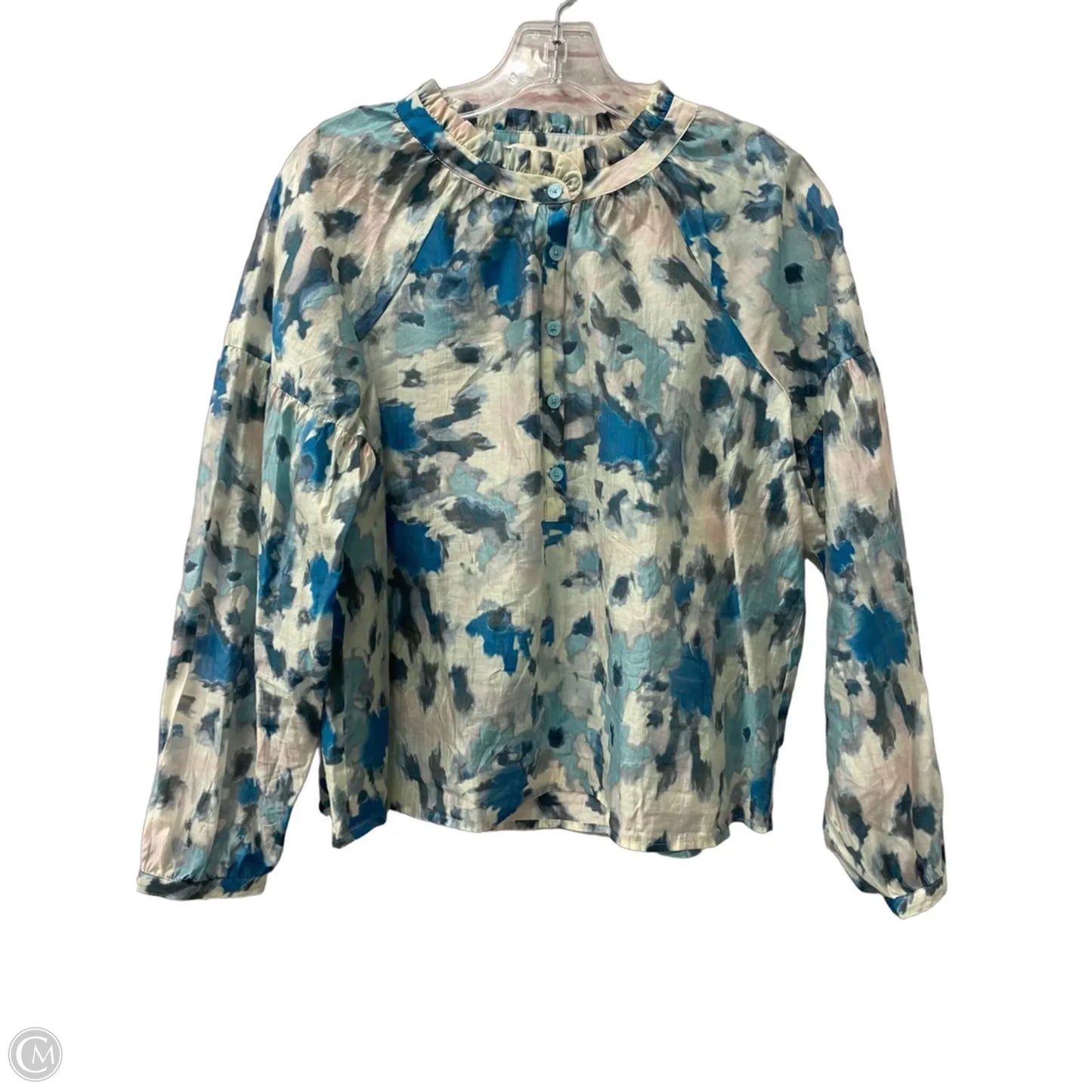 Top Long Sleeve By Loft In Blue, Size: S