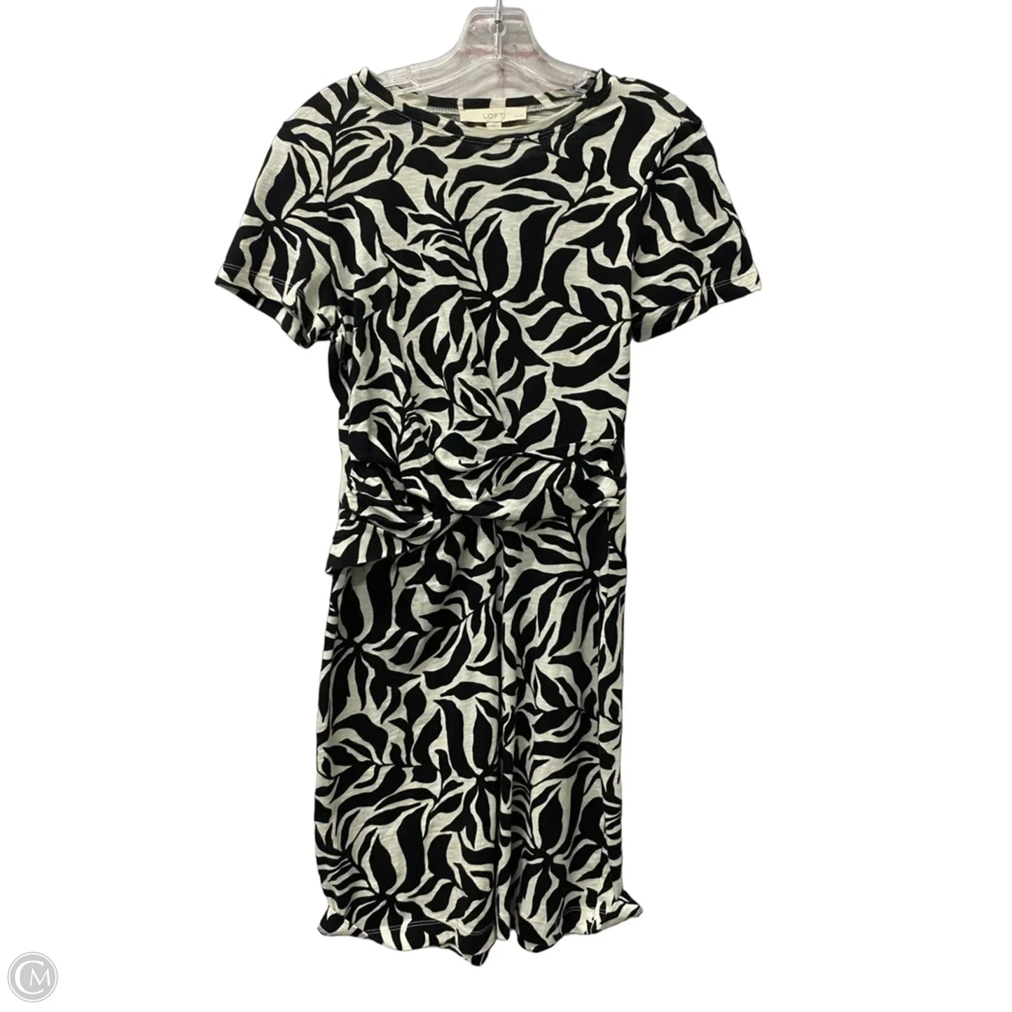 Dress Casual Short By Loft In Black & White, Size: Sp