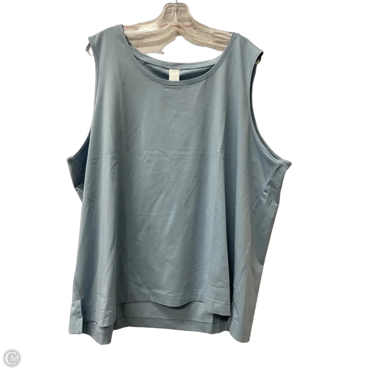 Top Sleeveless By wynne layers In Blue, Size: 3x