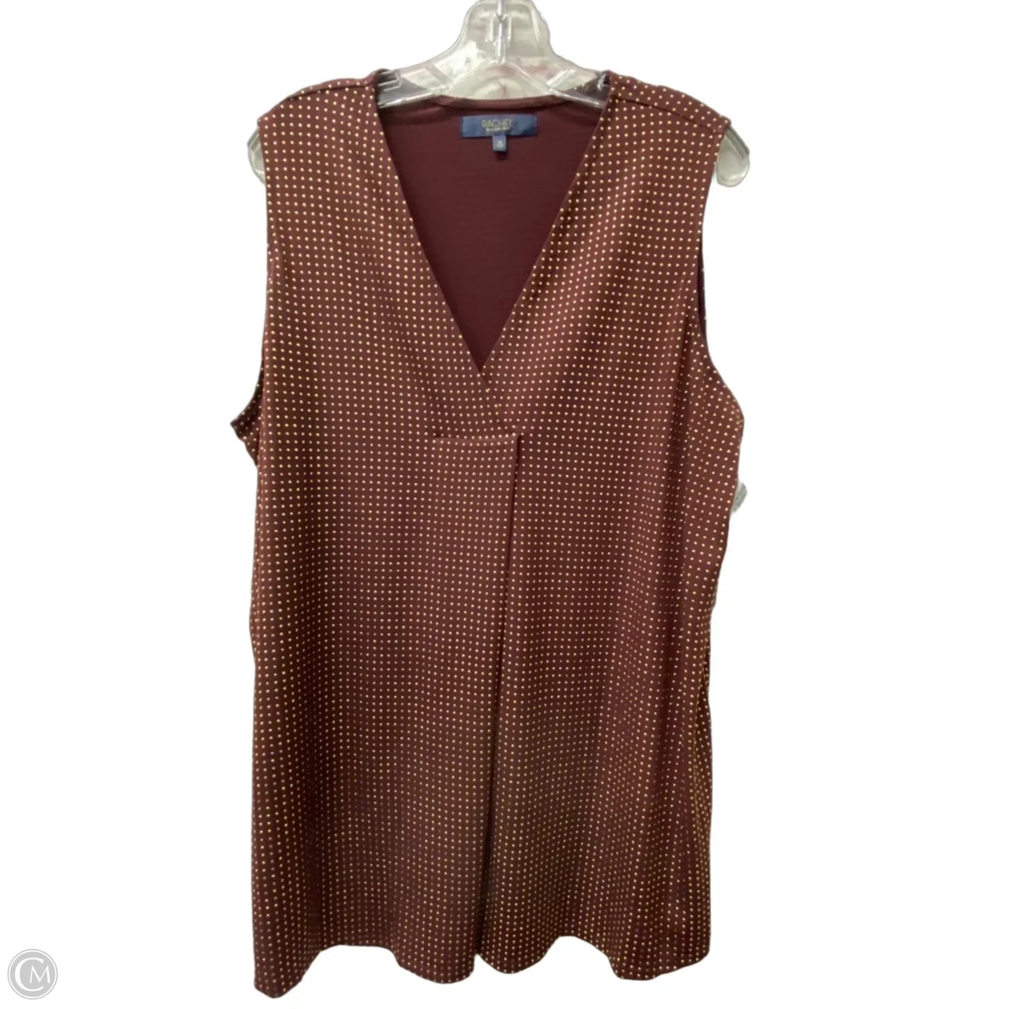 Top Sleeveless By Rachel Roy In Red, Size: 1x
