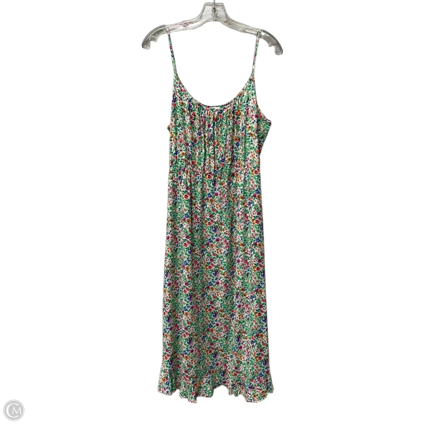 Dress Casual Maxi By J. Crew In Green, Size: L