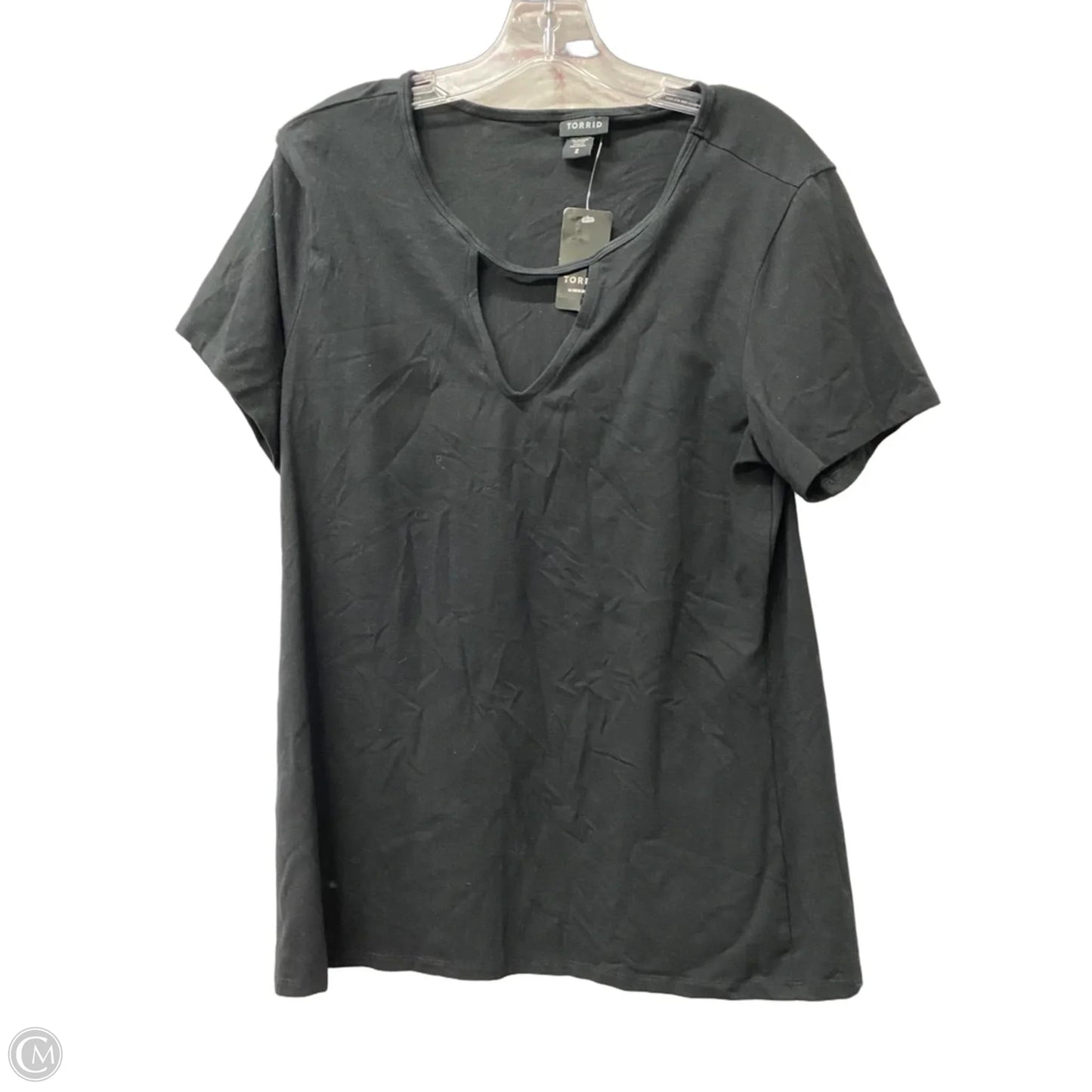Top Short Sleeve By Torrid In Black, Size: 2x