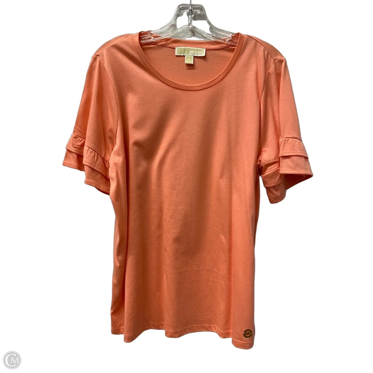 Top Short Sleeve By Michael By Michael Kors In Orange, Size: L