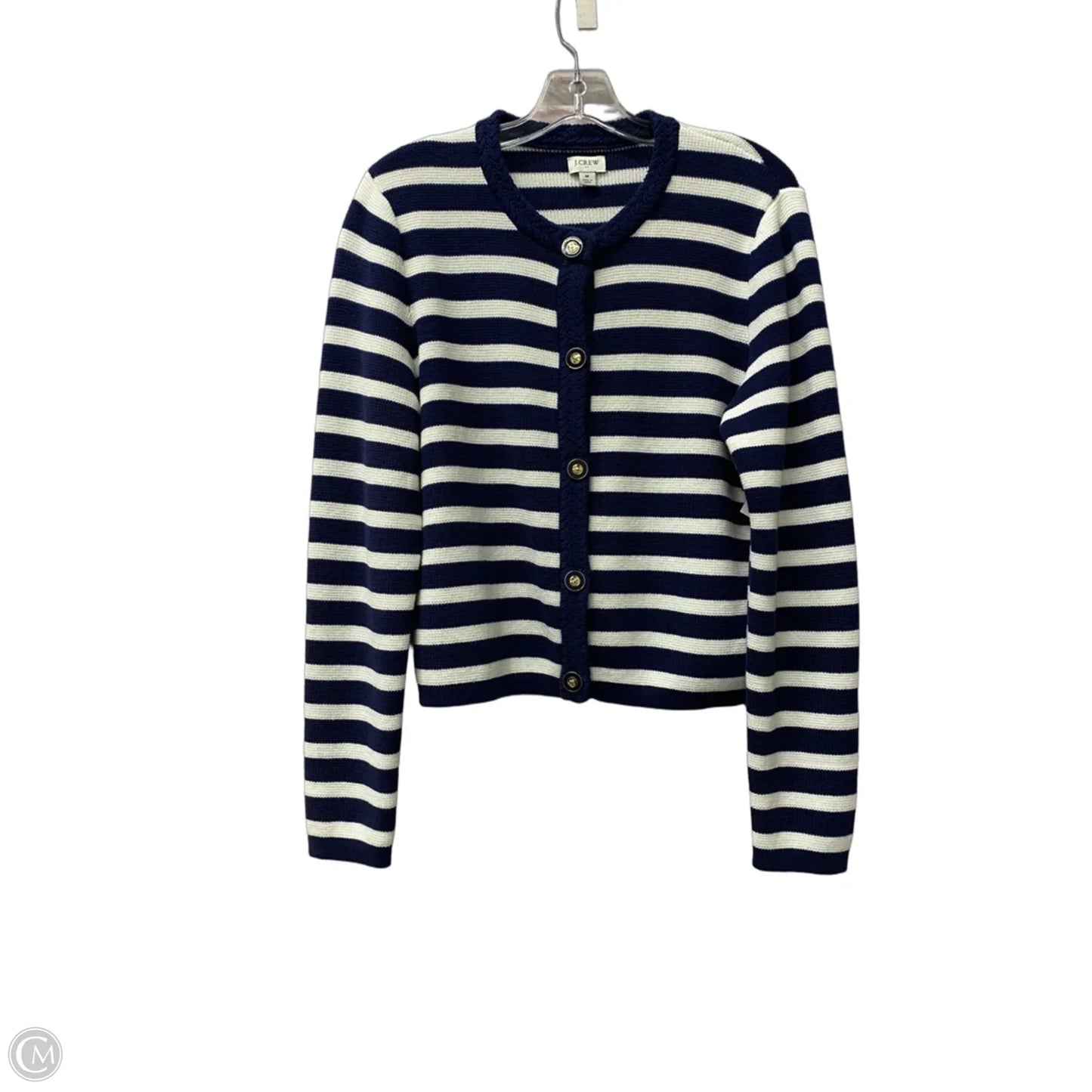 Sweater Cardigan By J. Crew In Blue, Size: M