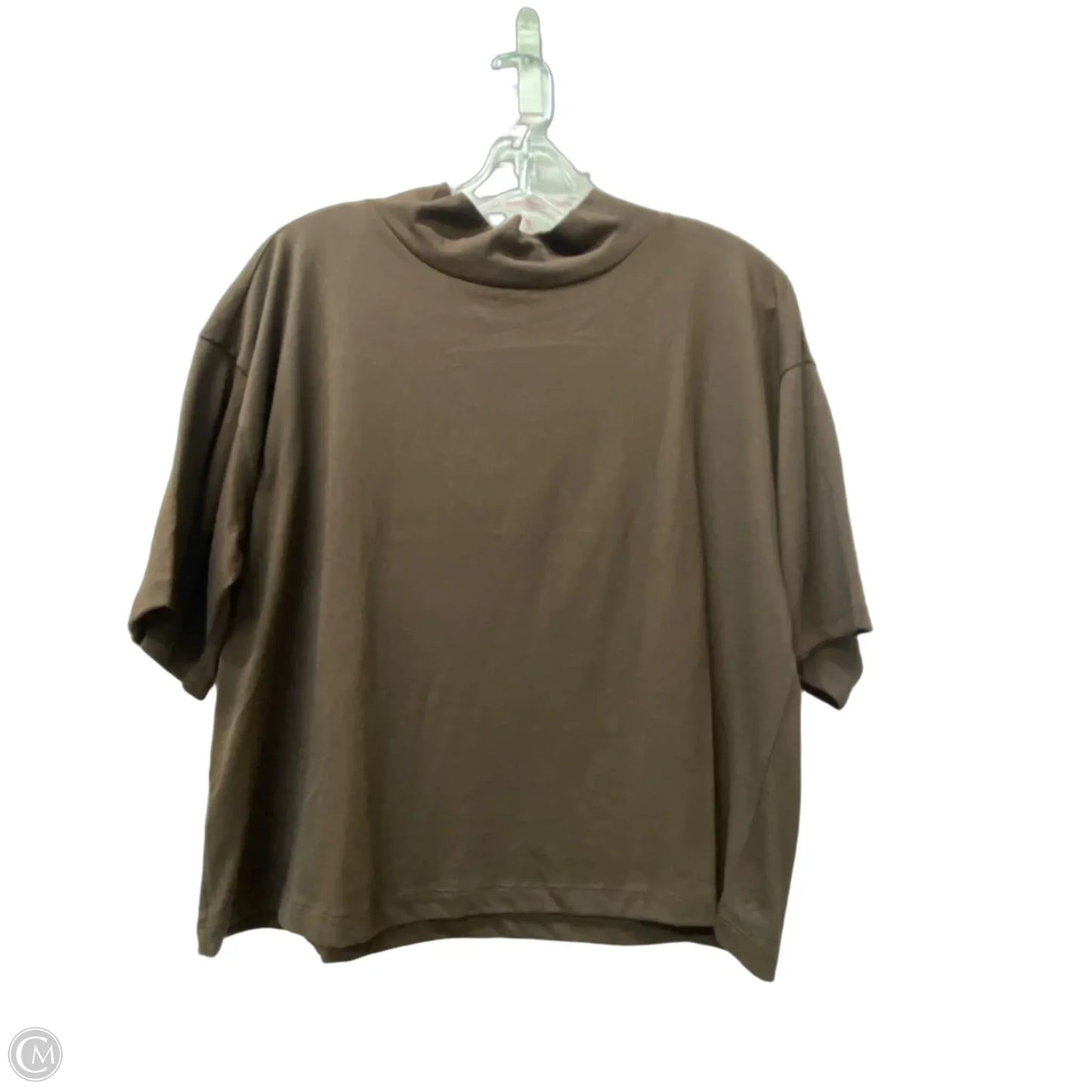 Top Short Sleeve By Loft In Brown, Size: Xs