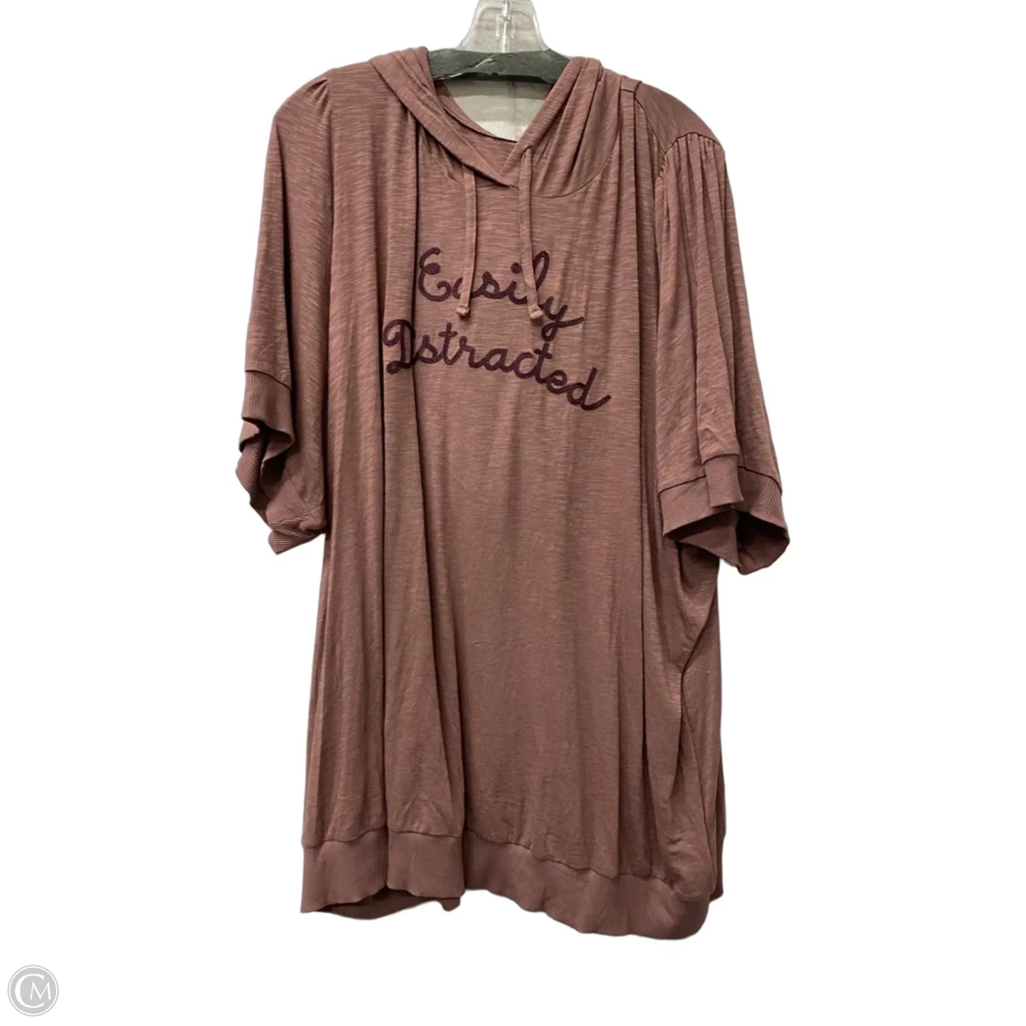 Sweatshirt Hoodie By Torrid In Mauve, Size: 5