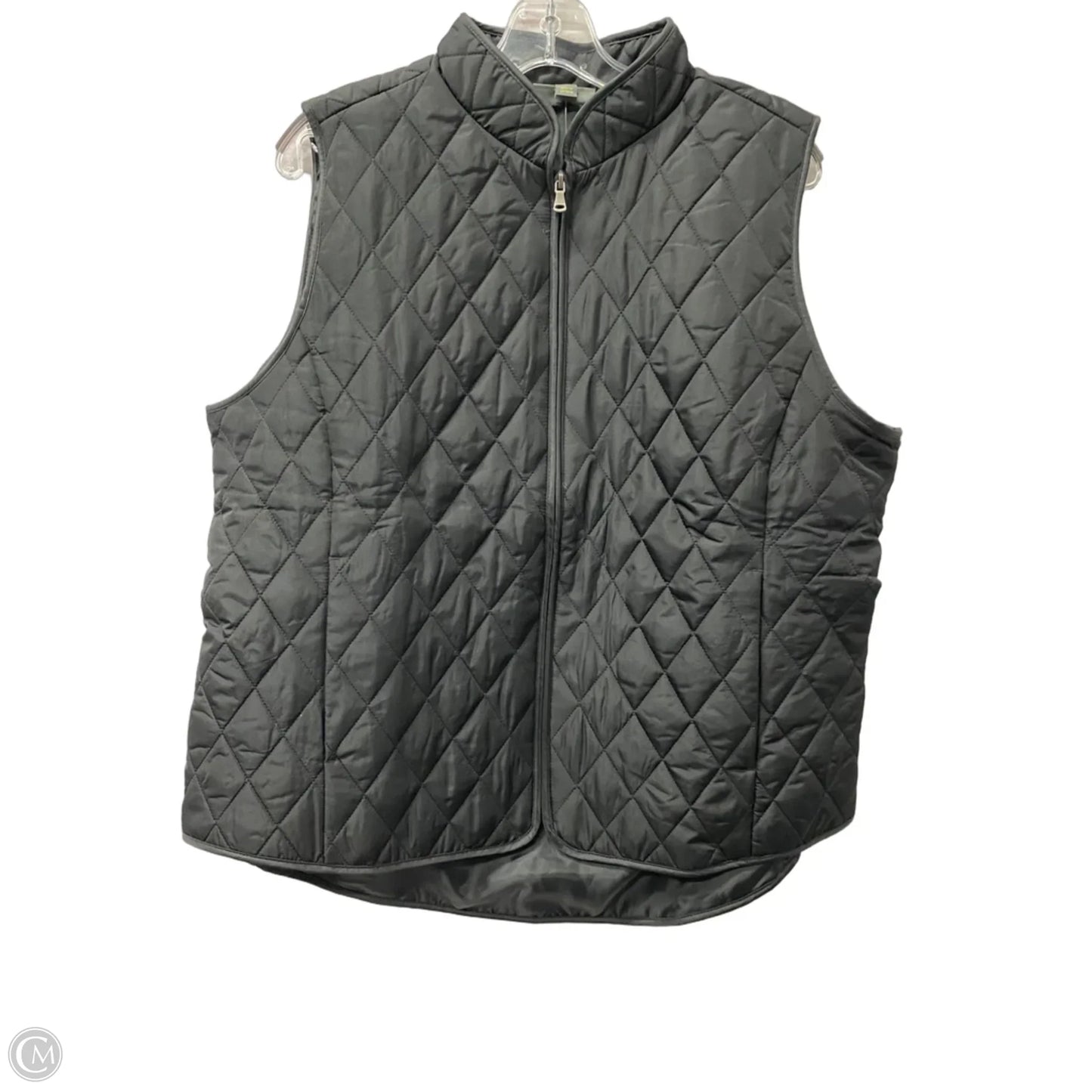 Vest Puffer & Quilted By Style And Company In Black, Size: L