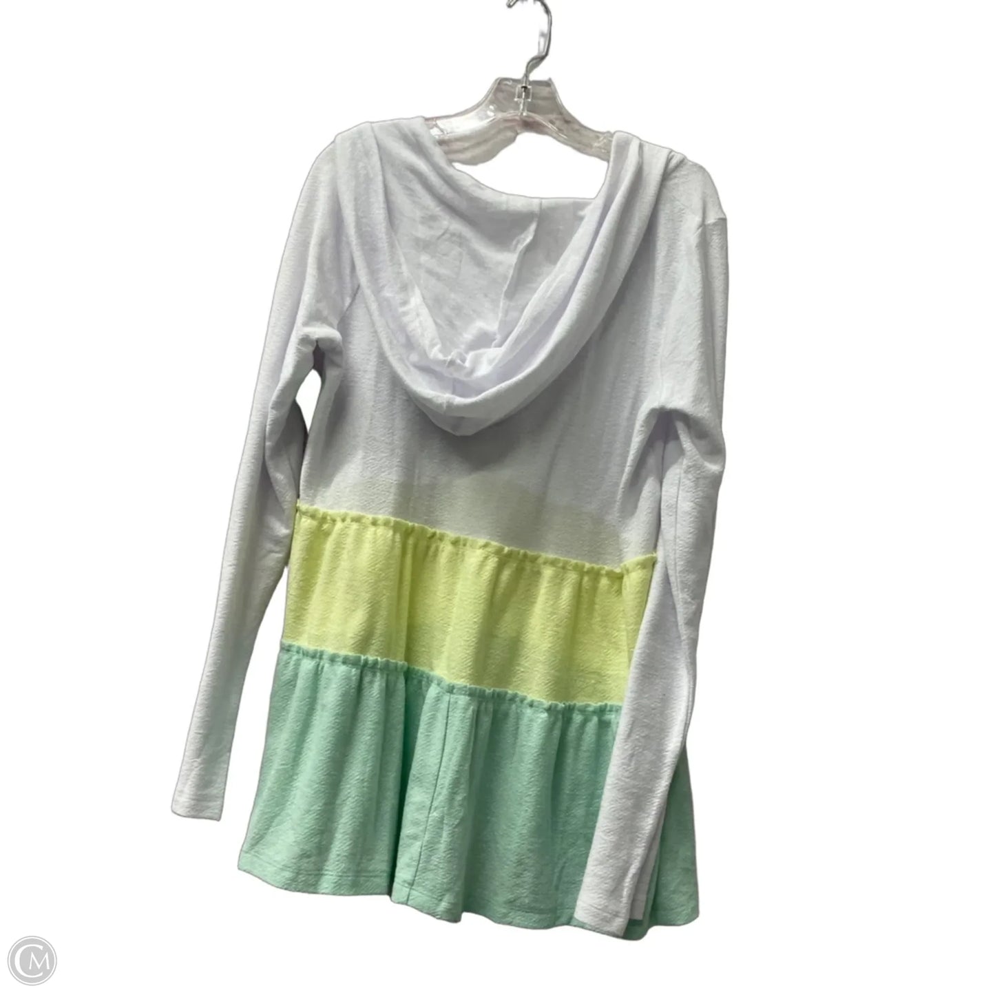 Sweatshirt Hoodie By Hem & Thread In White, Size: L