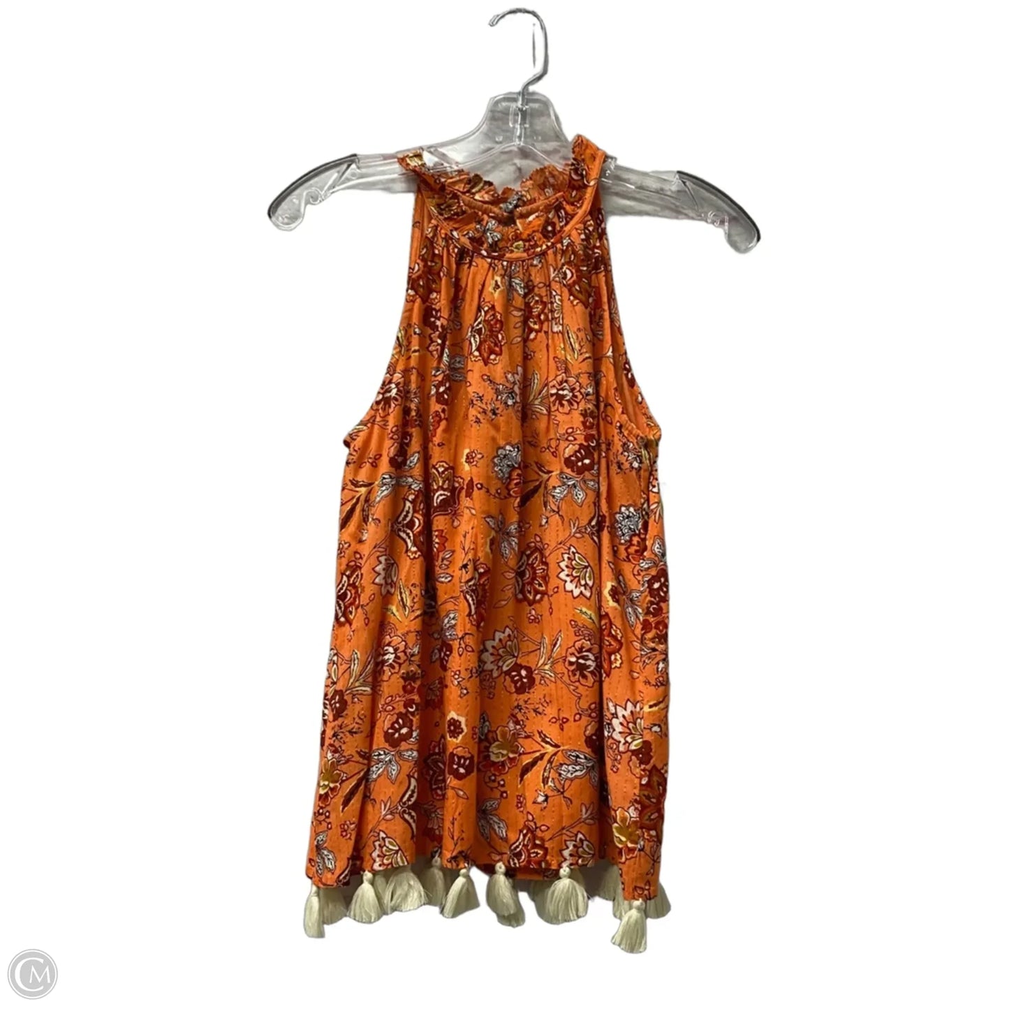 Top Sleeveless By Thml In Orange, Size: S