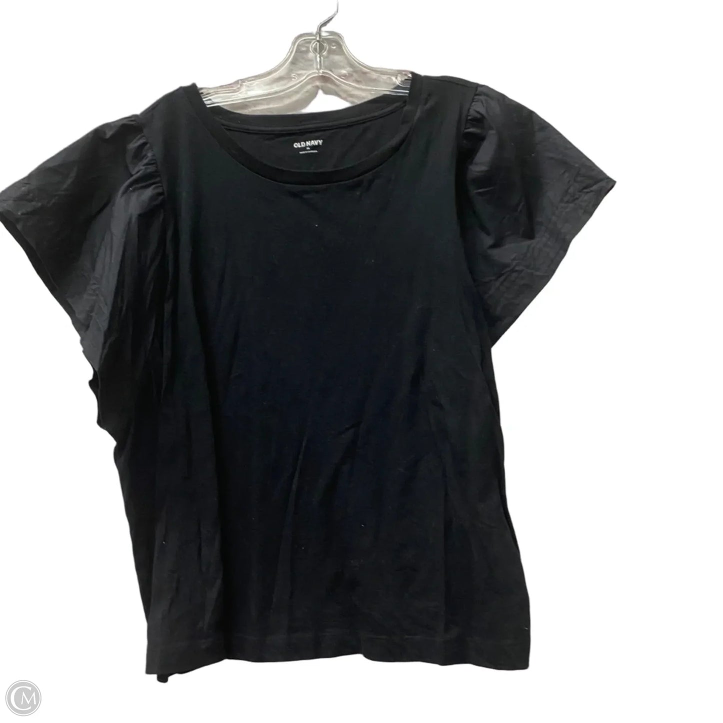 Top Short Sleeve By Old Navy In Black, Size: Xl