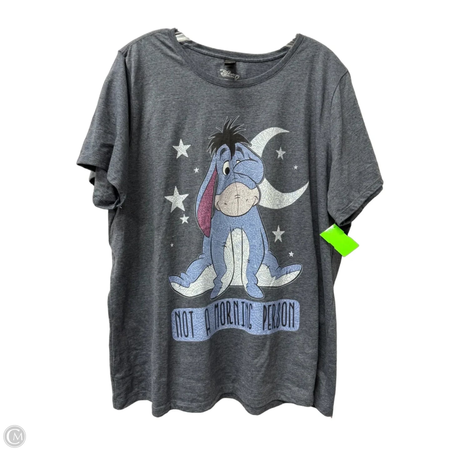 Top Short Sleeve By Disney In Blue, Size: 3x