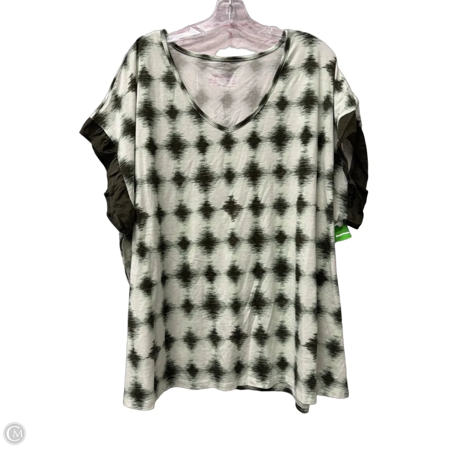 Top Short Sleeve By Any Body In Green, Size: 3x