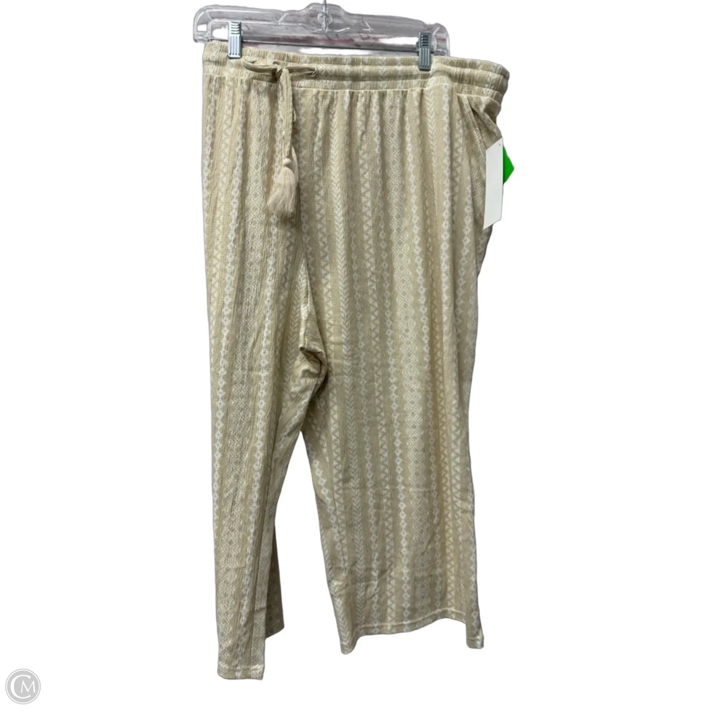 Pants Lounge By Belle By Kim Gravel In Tan, Size: 3x