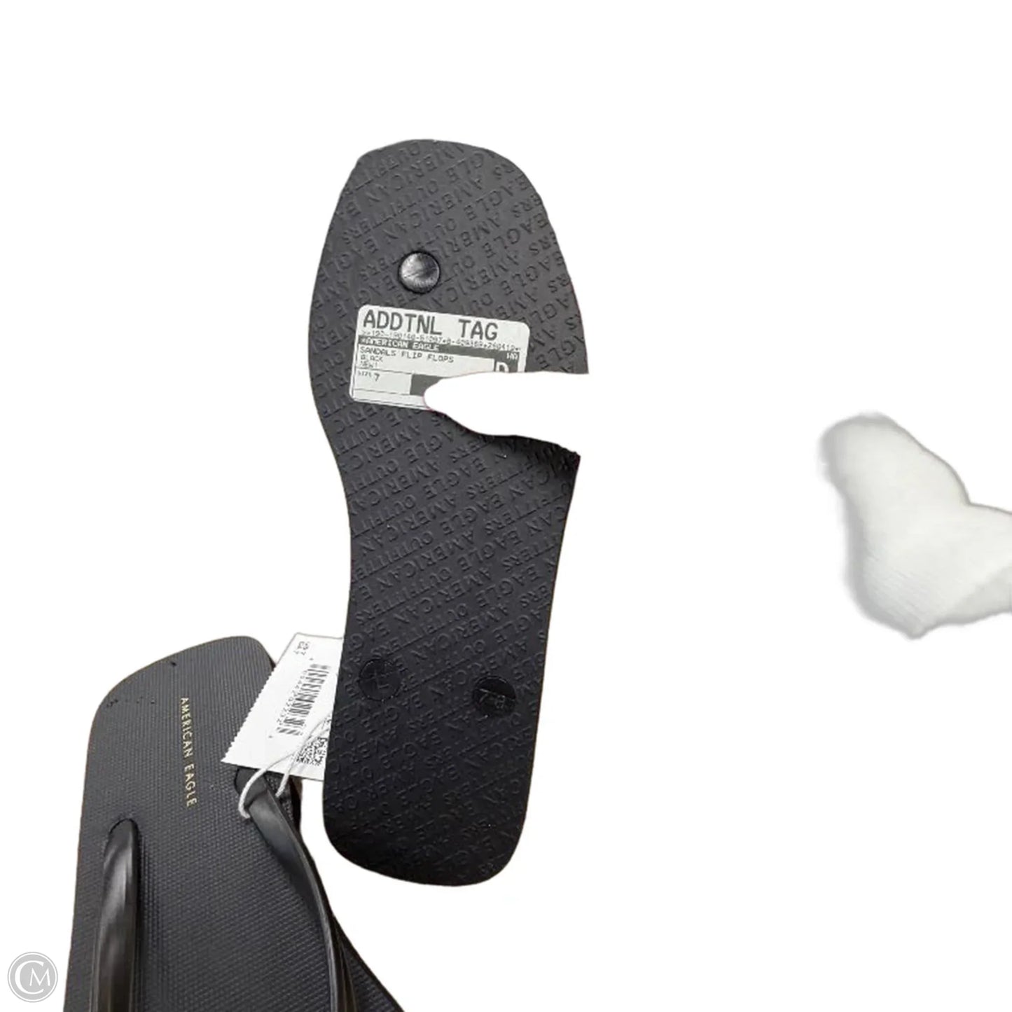 Sandals Flip Flops By American Eagle In Black, Size: 7