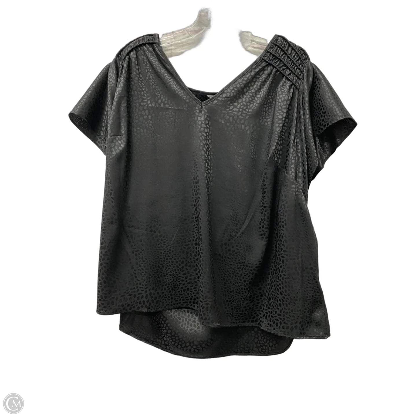 Top Short Sleeve By Nine West In Black, Size: 2x