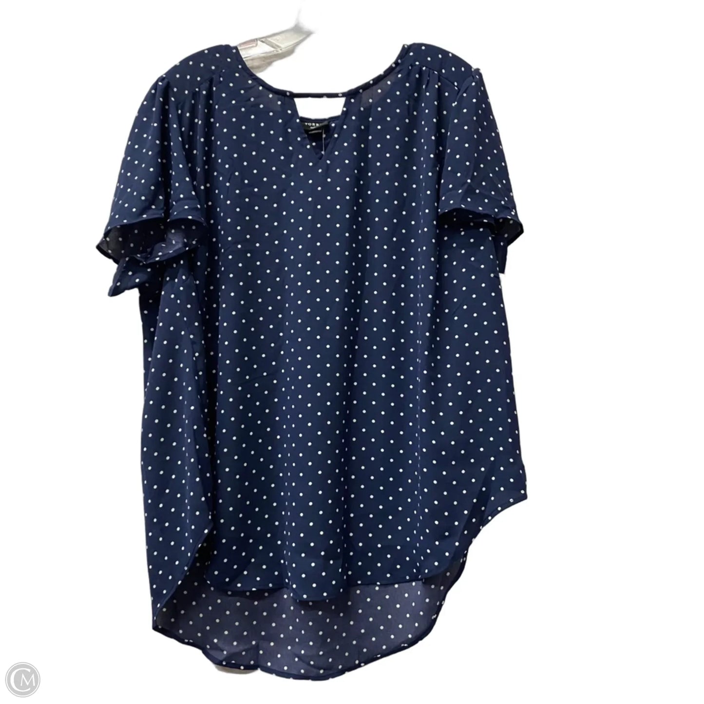 Top Short Sleeve By Torrid In Blue, Size: 2x
