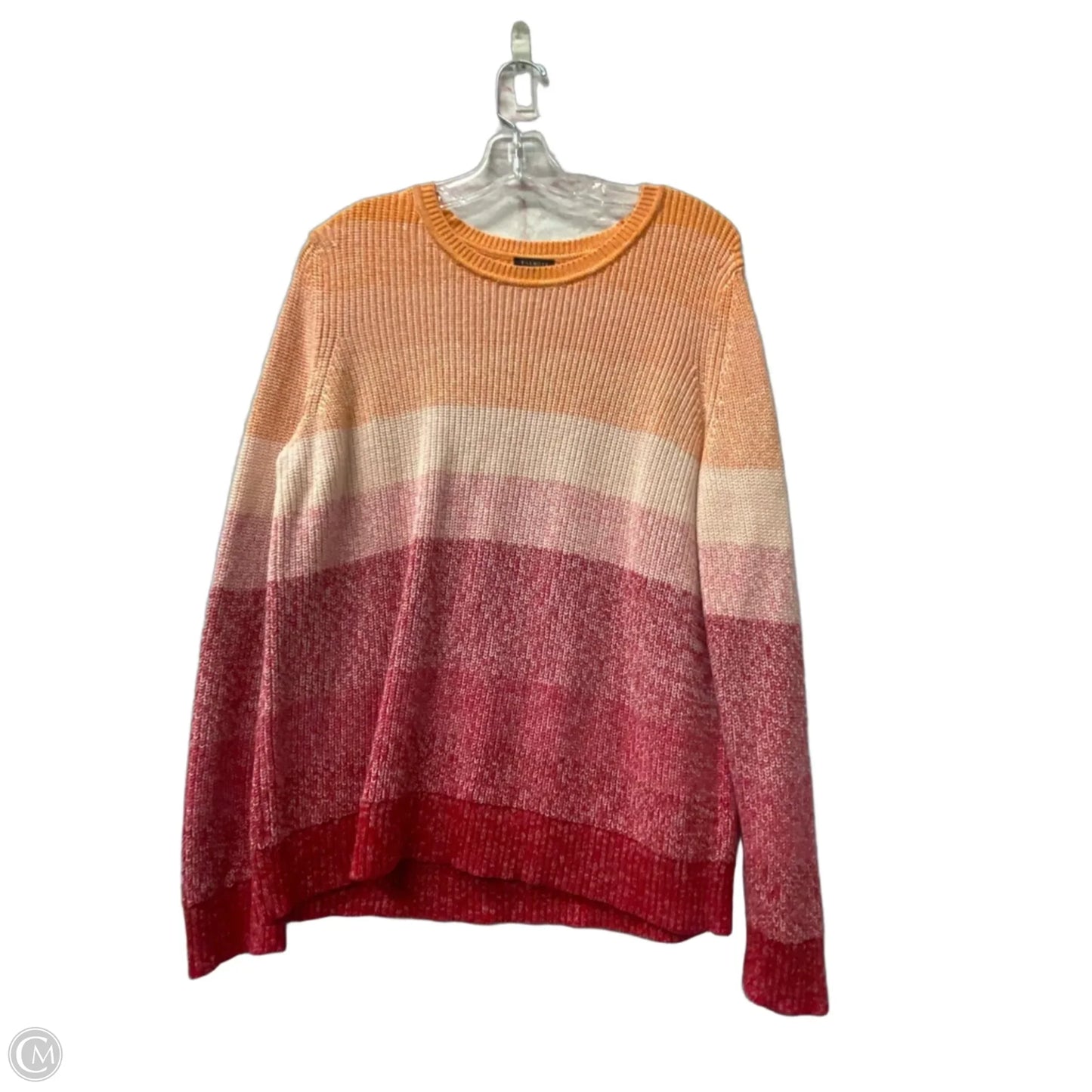 Sweater By Talbots In Orange, Size: L