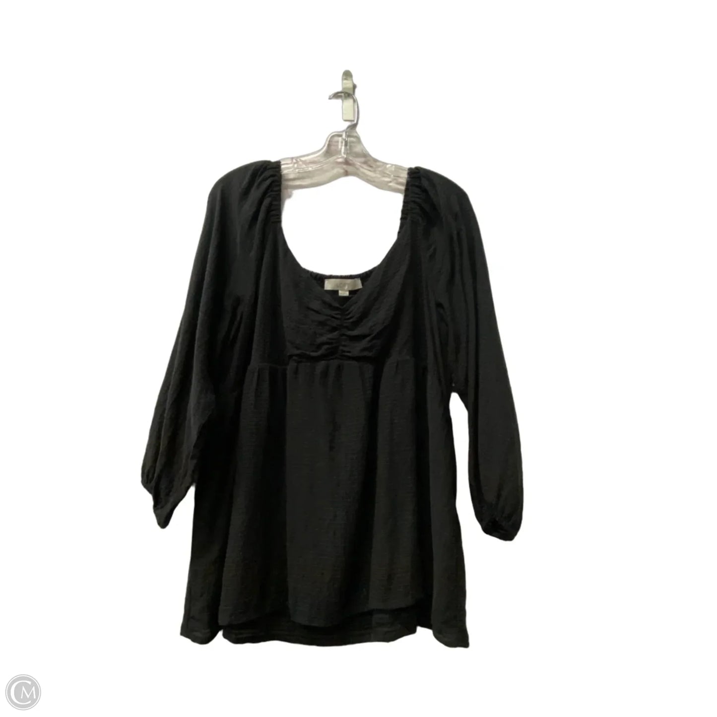 Top Long Sleeve By Loft In Black, Size: Xl