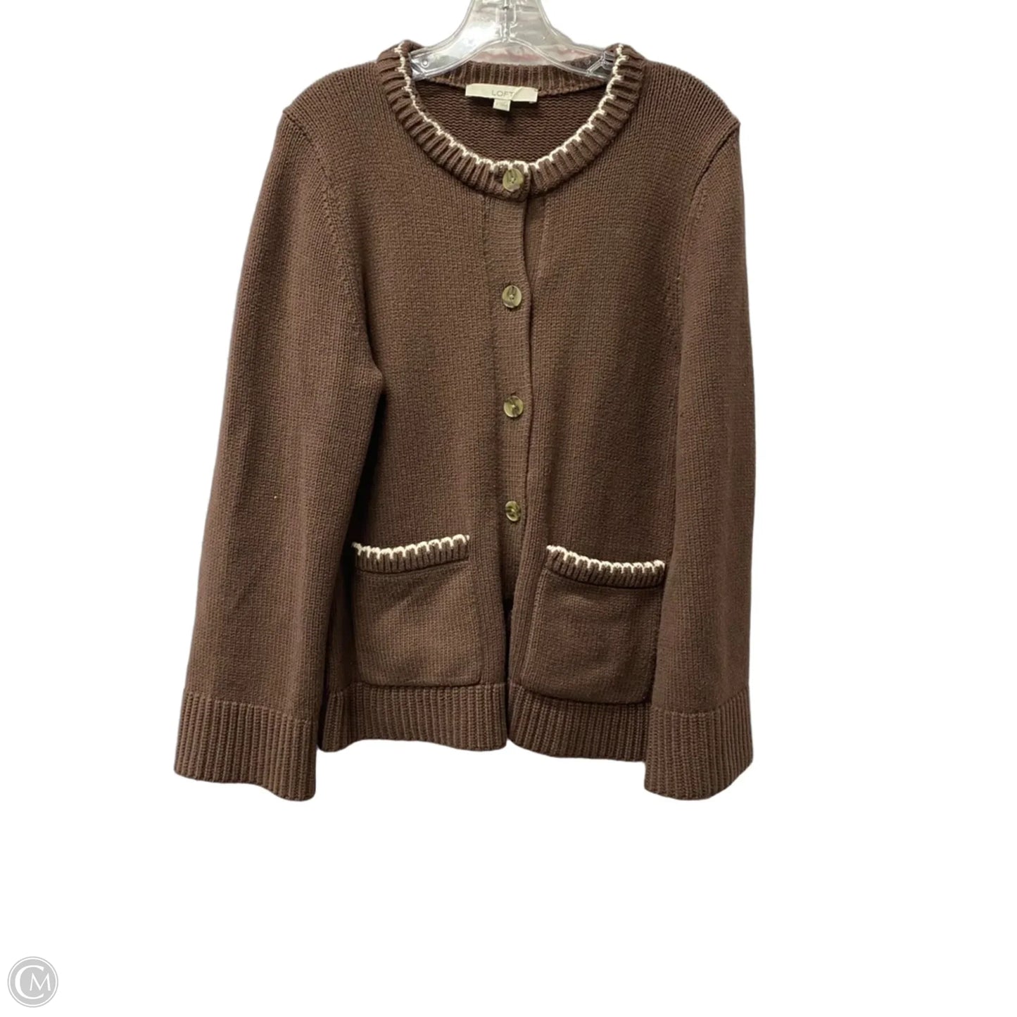 Sweater By Loft In Brown, Size: L