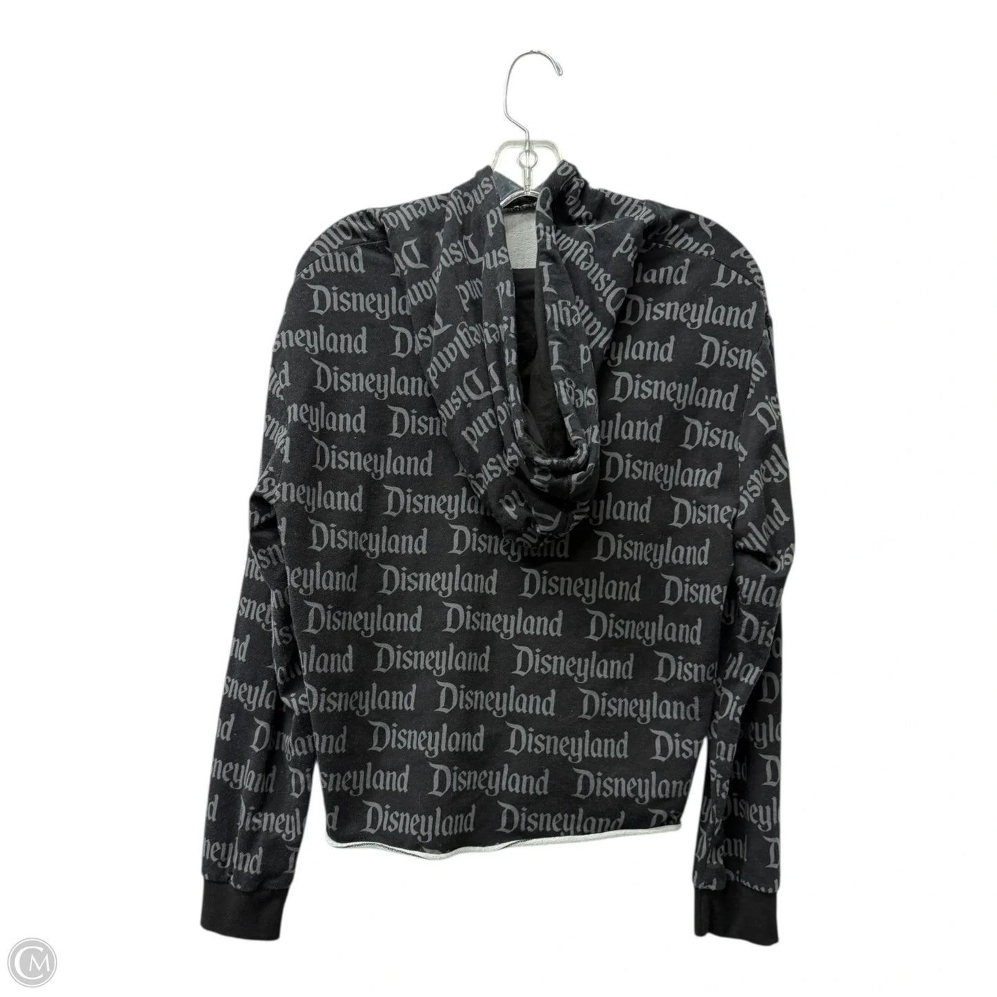 Sweatshirt Hoodie By Disney In Black, Size: M