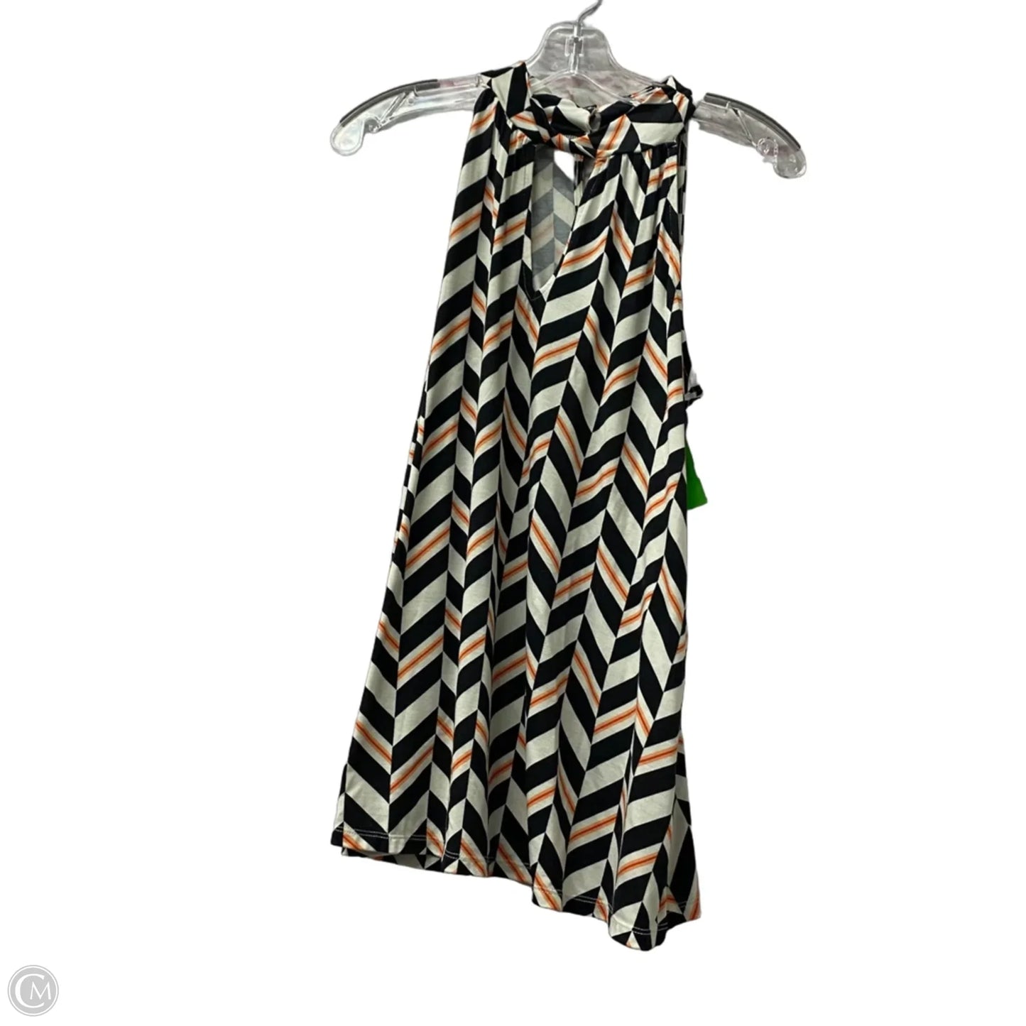 Top Sleeveless By Torrid In Black & Orange, Size: M