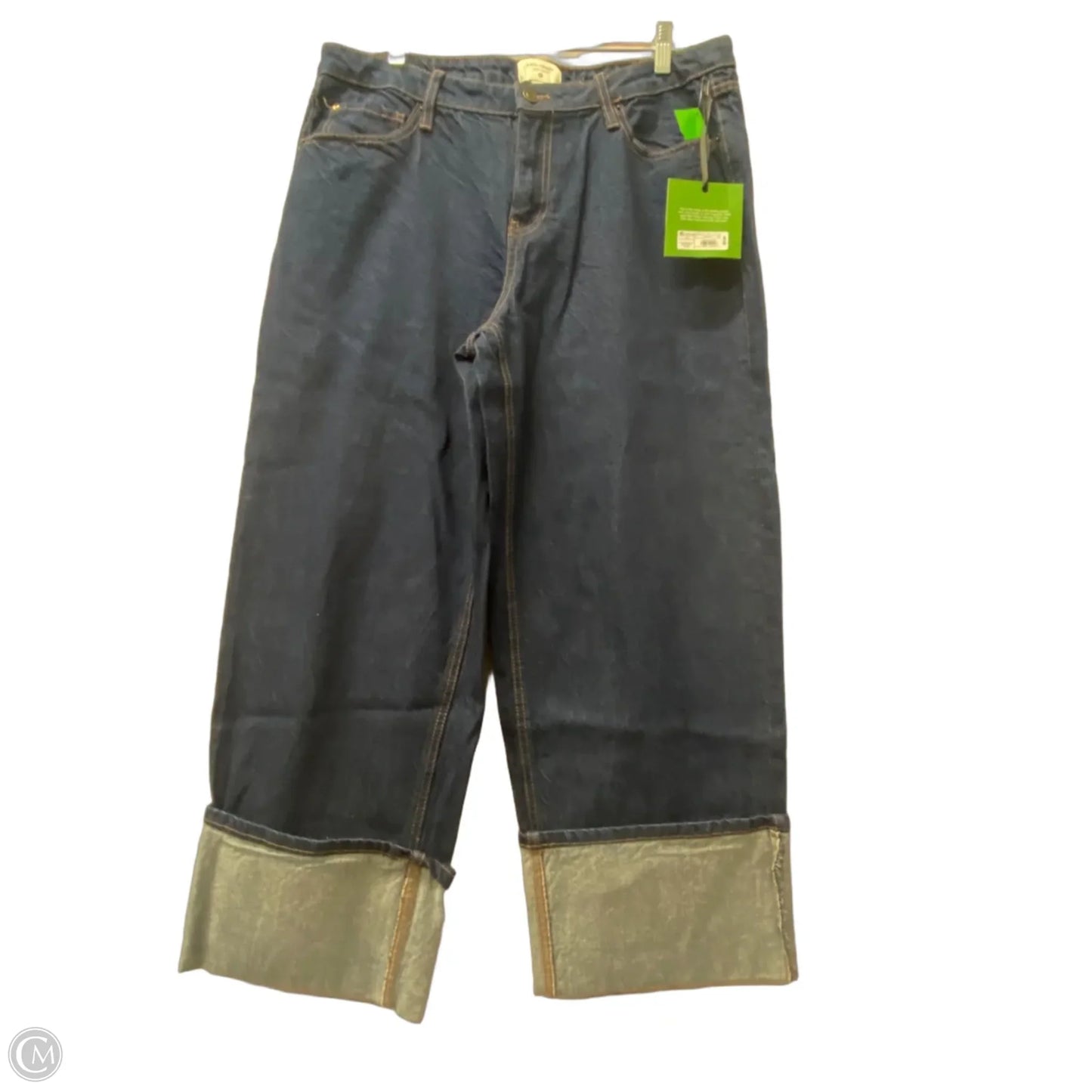 Jeans Cropped By Target-designer In Blue Denim, Size: 14