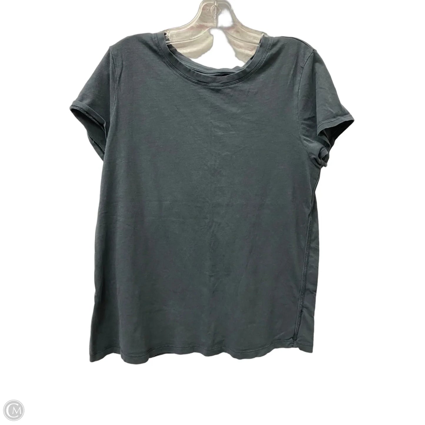 Top Short Sleeve By Athleta In Grey, Size: L