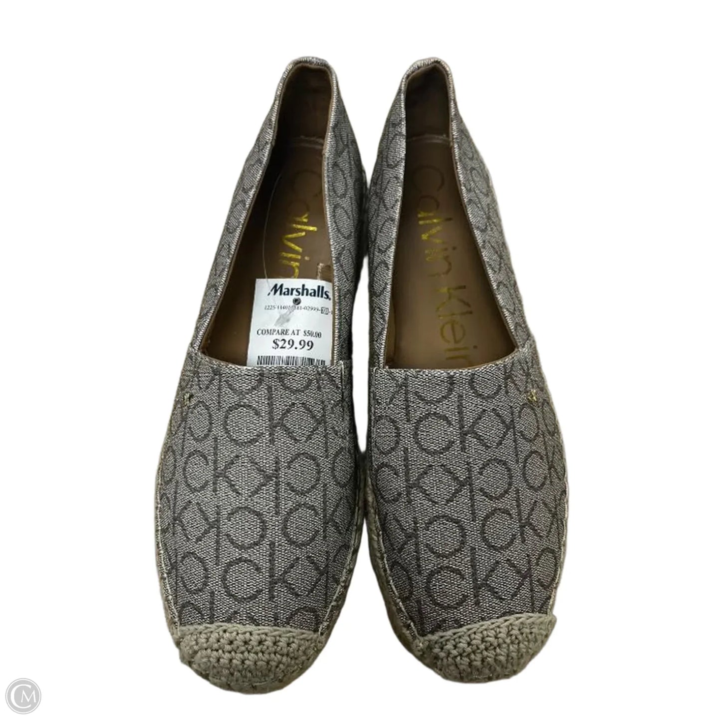 Shoes Flats By Calvin Klein In Beige, Size: 10