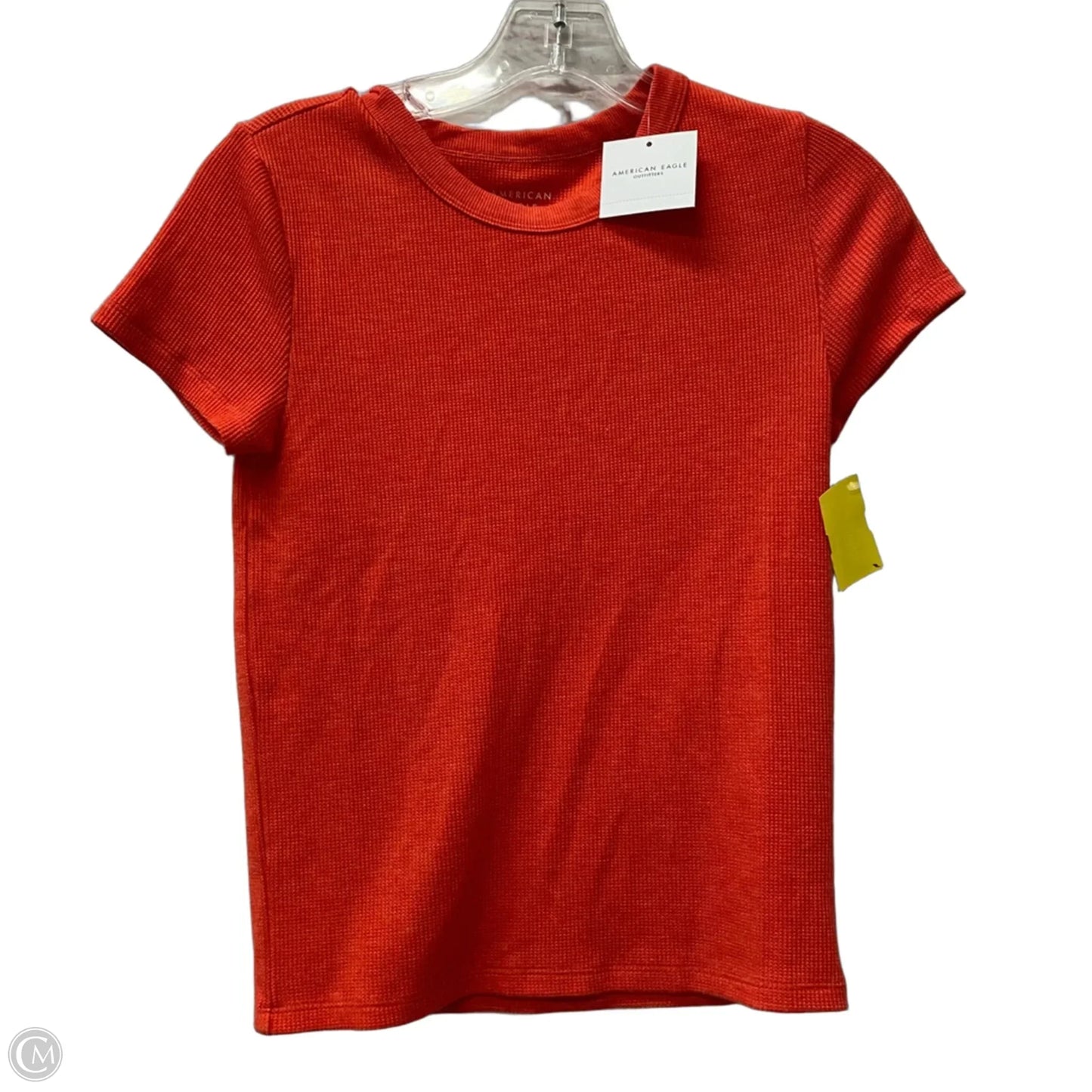 Top Short Sleeve By American Eagle In Red, Size: M