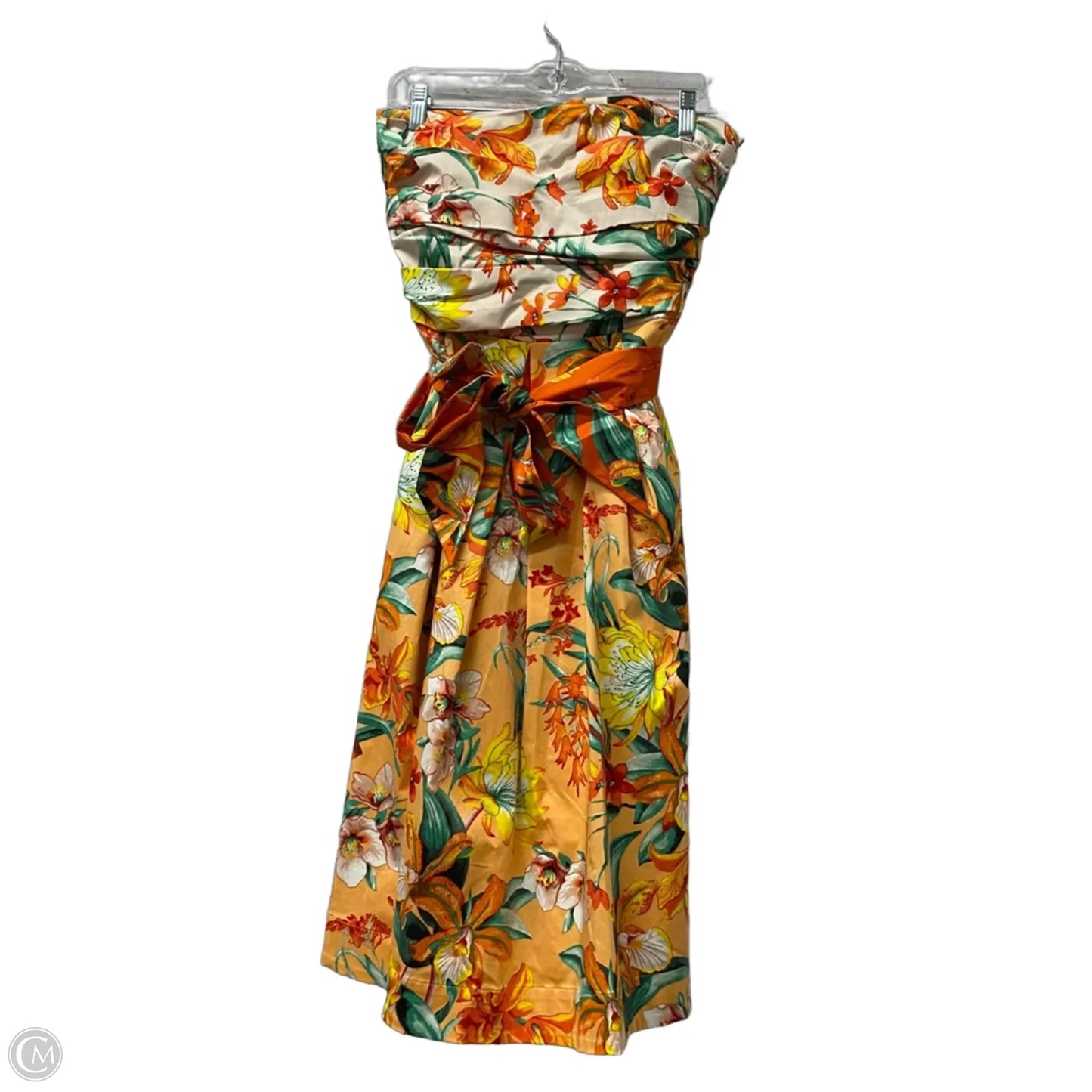Dress Casual Midi By White House Black Market In Orange, Size: S