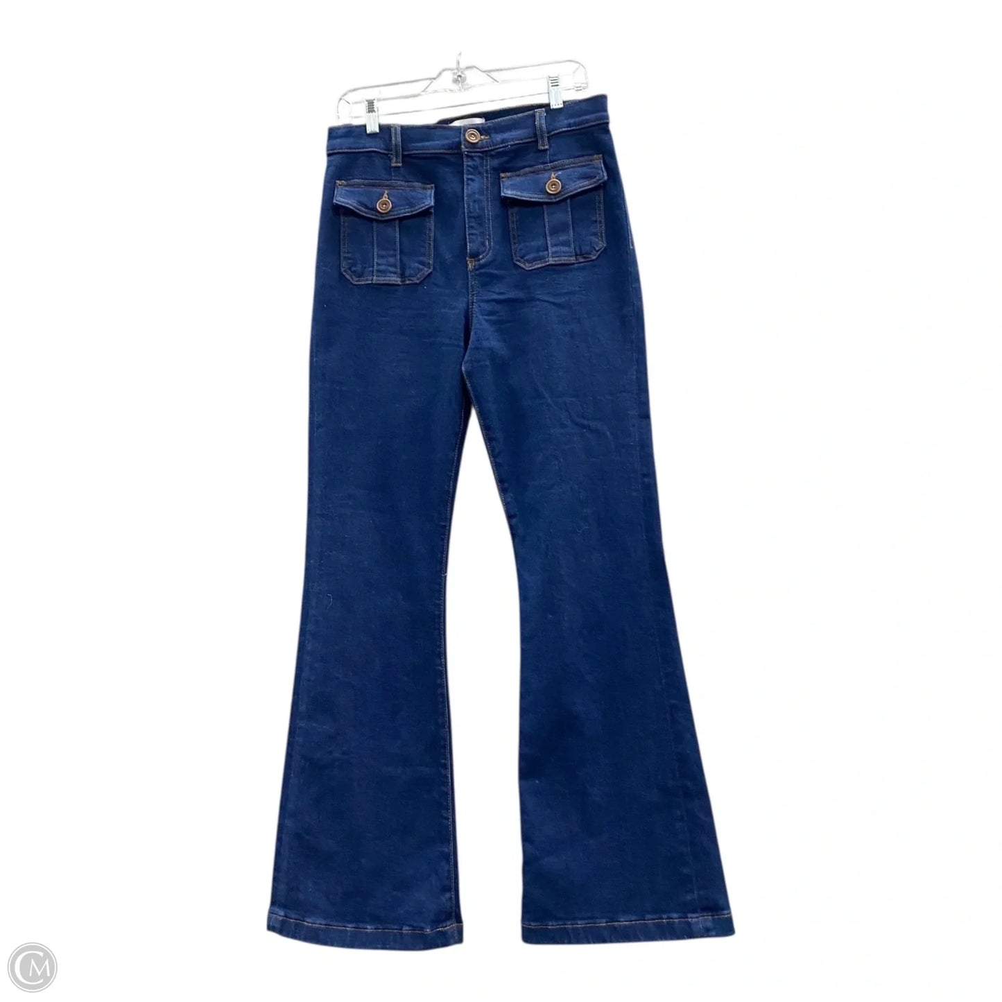 Jeans Flared By Loft In Blue, Size: 10