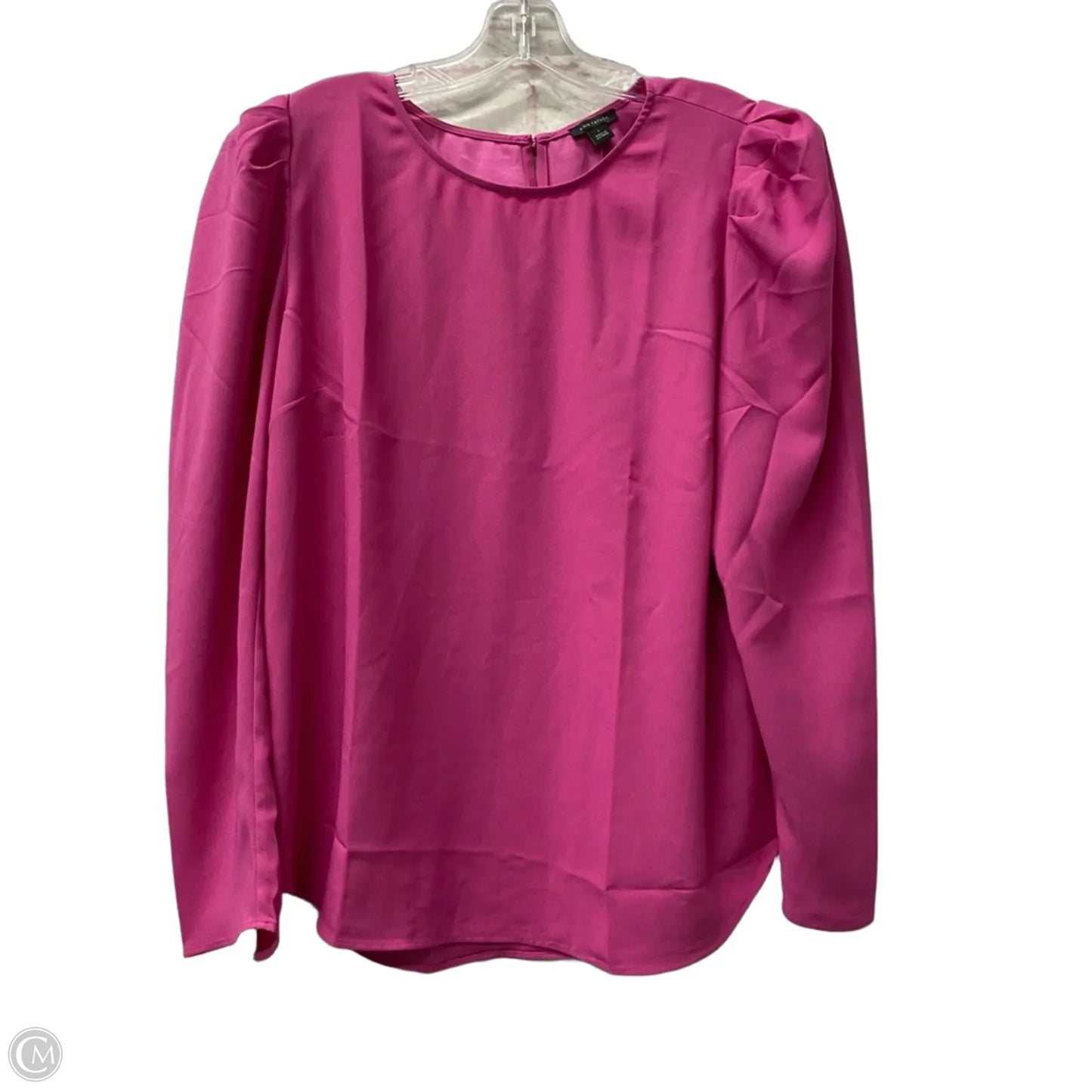 Top Long Sleeve By Ann Taylor In Pink, Size: L