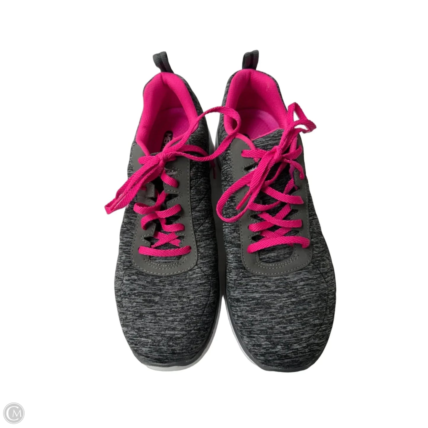 Shoes Athletic By Skechers In Grey & Pink, Size: 8