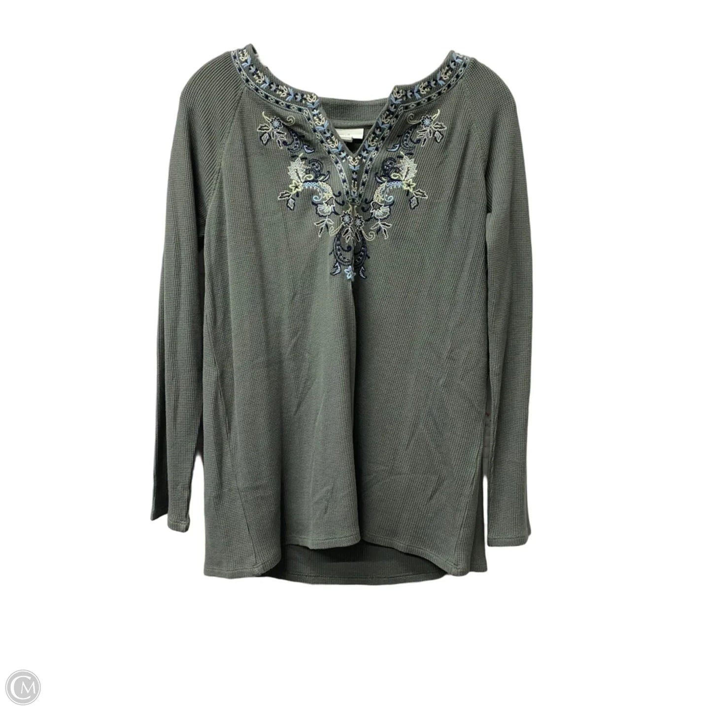 Top Long Sleeve By J. Jill In Green, Size: S