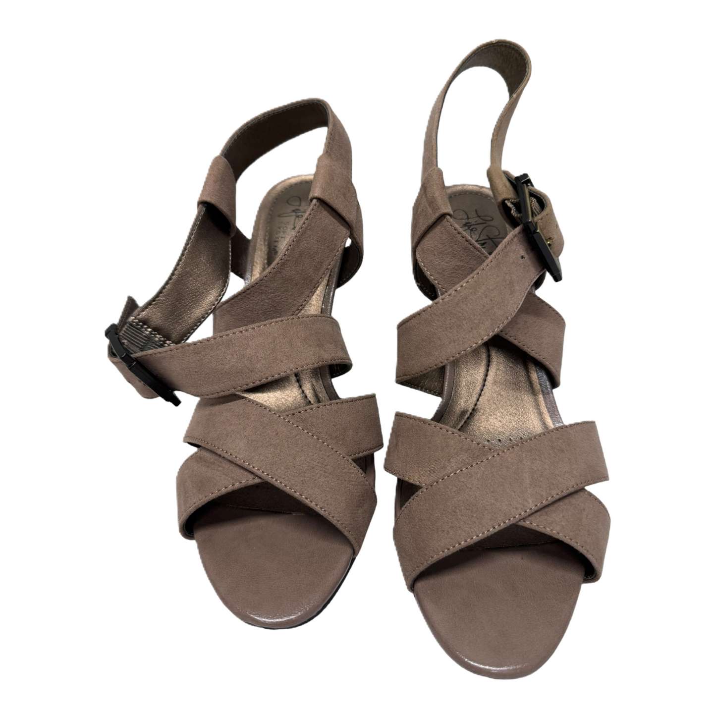 Sandals Heels Block By Life Stride  Size: 8
