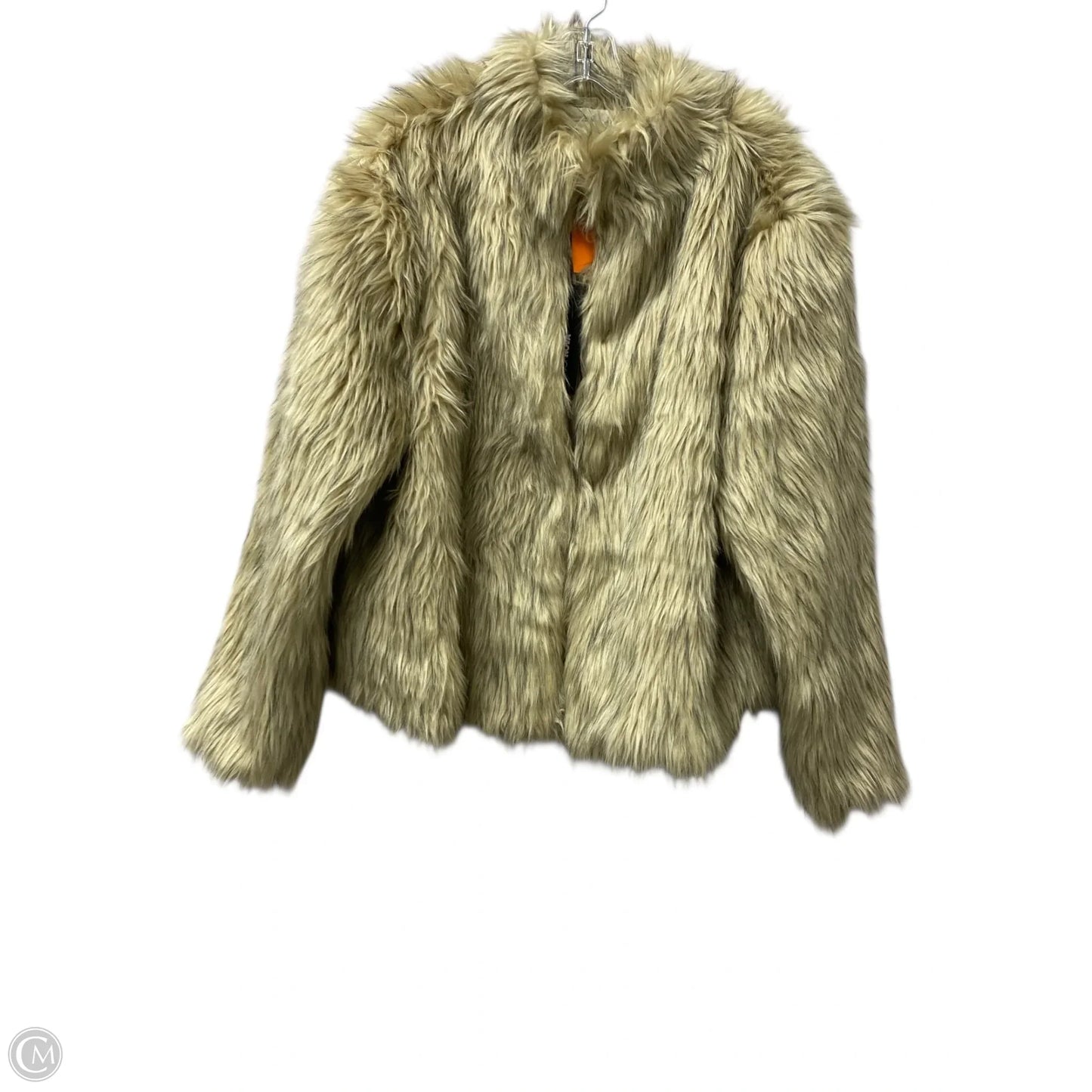 Coat Faux Fur & Sherpa By Fashion Nova In Tan, Size: 2x
