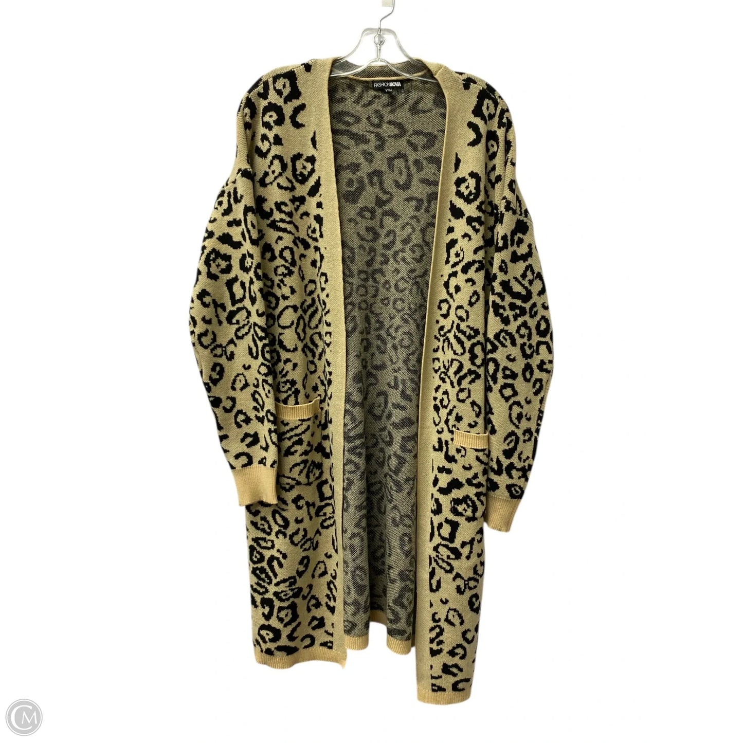 Cardigan By Fashion Nova In Animal Print, Size: 1x