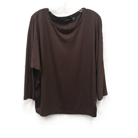 Top 3/4 Sleeve By Tahari By Arthur Levine  Size: Xl