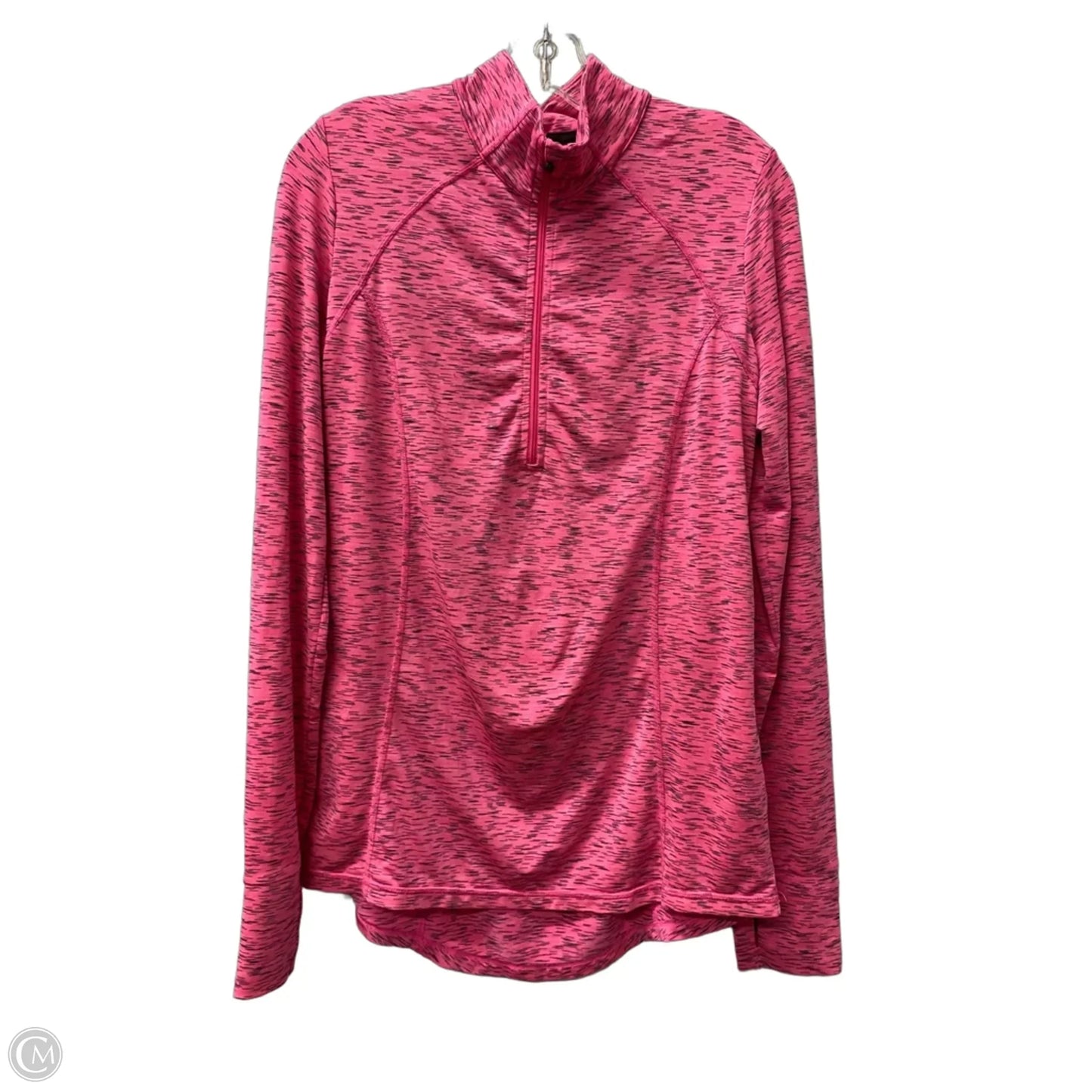 Athletic Top Long Sleeve Collar By Xersion In Pink, Size: M