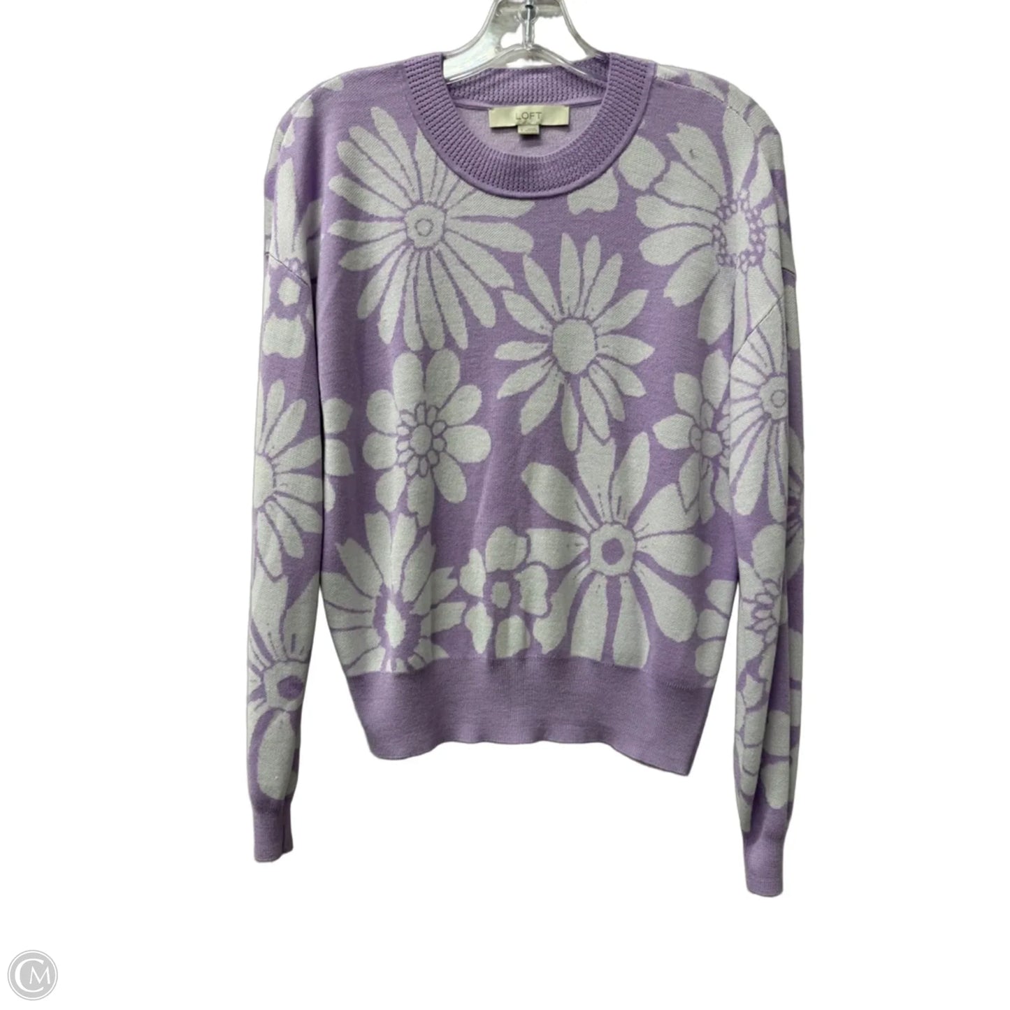 Sweater By Loft In Purple, Size: S