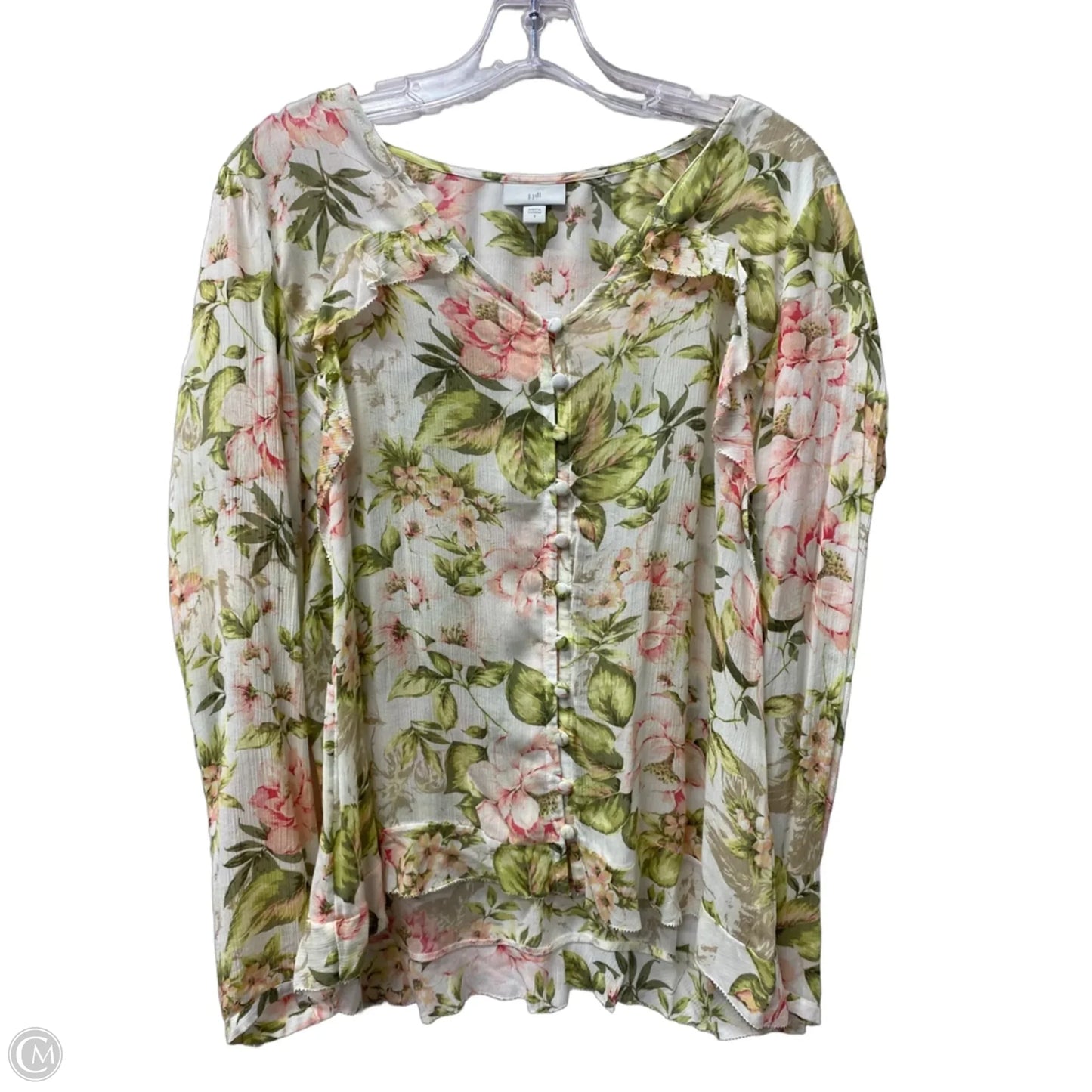 Top Long Sleeve By J. Jill In Pink, Size: S