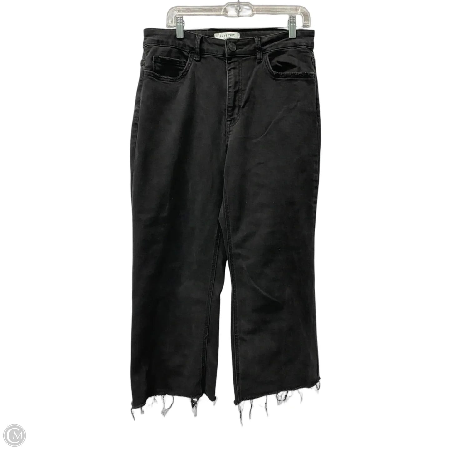 Jeans Wide Leg By Vervet In Black, Size: 14