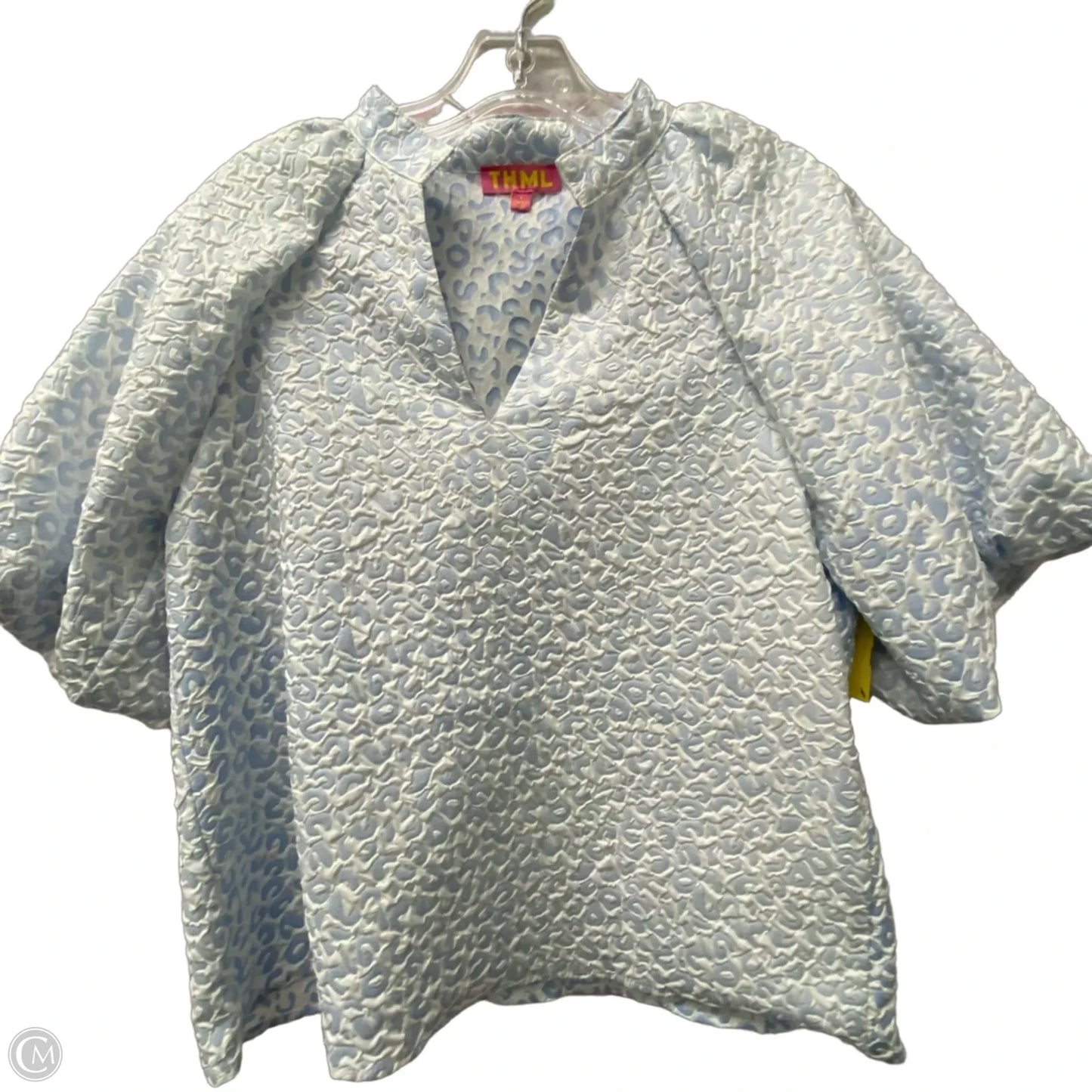 Top Short Sleeve By Thml In Blue, Size: L