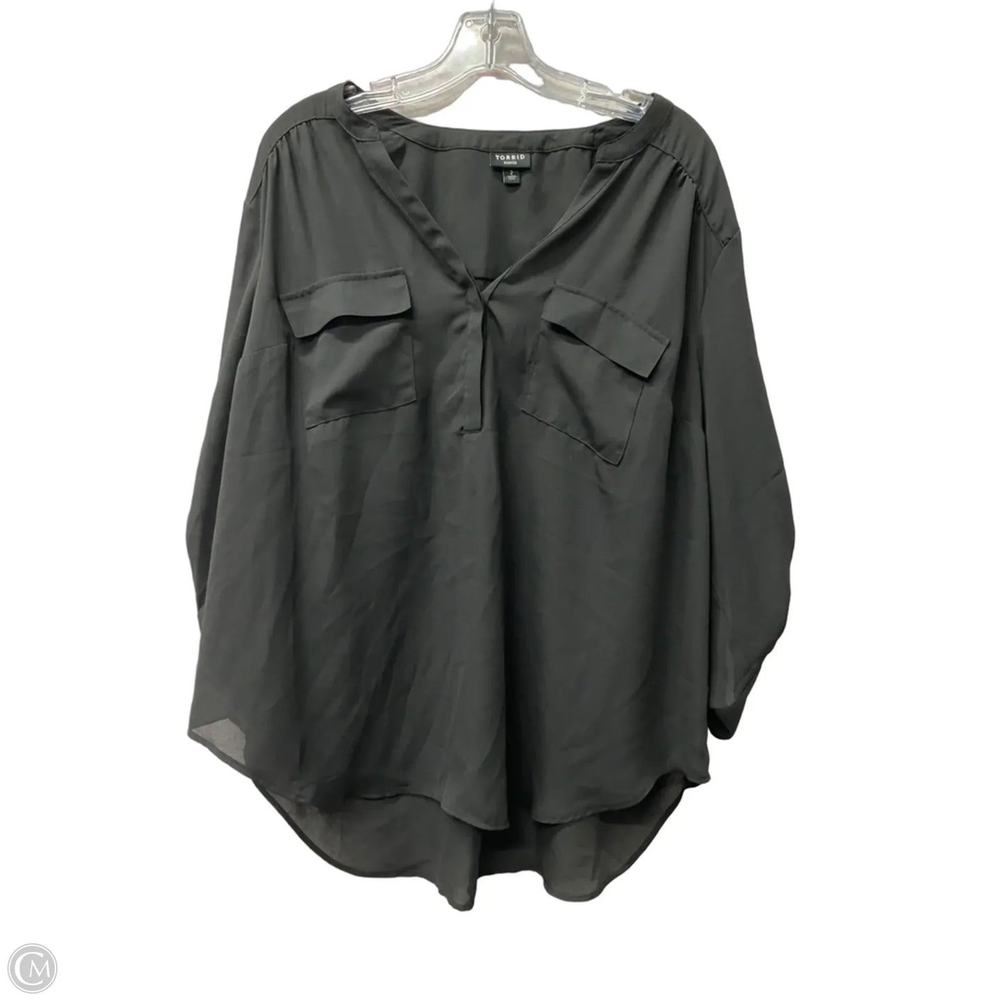 Top Short Sleeve By Torrid In Black, Size: 2x