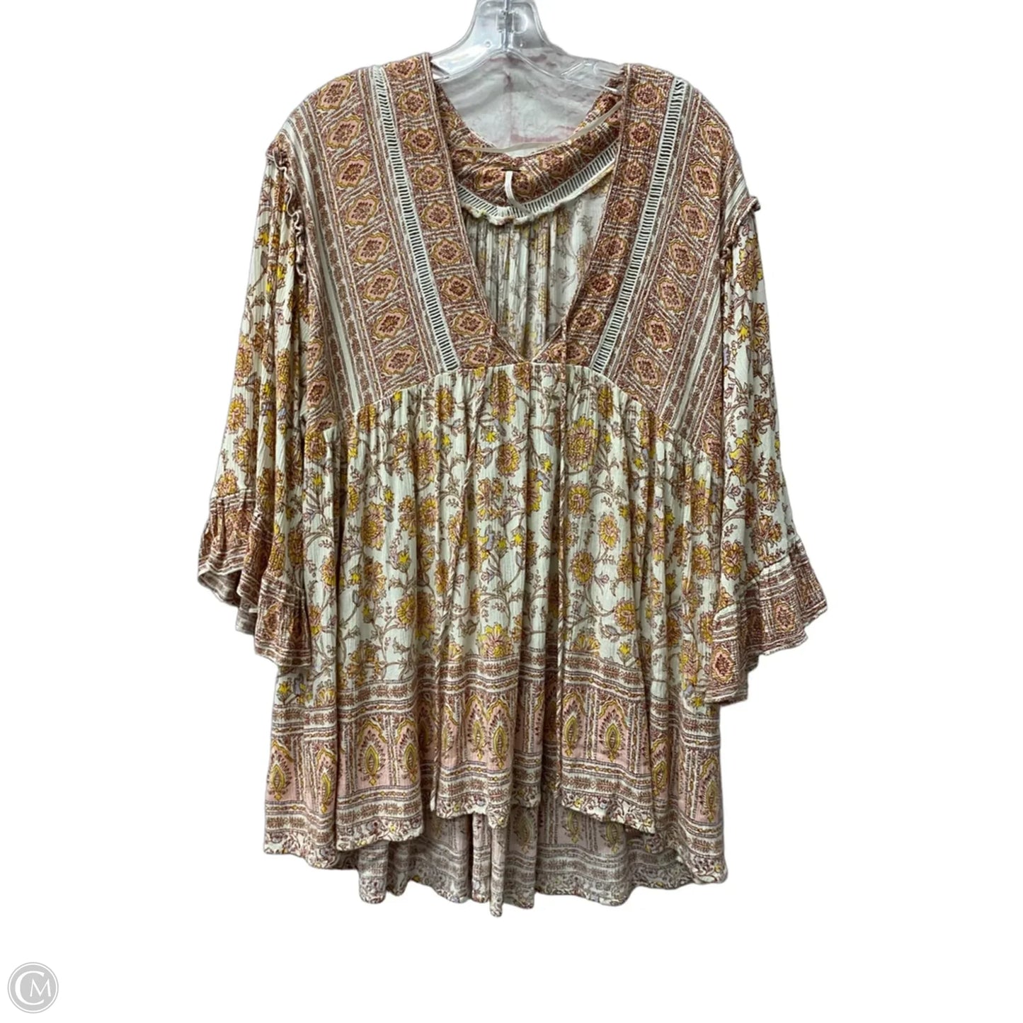 Top Long Sleeve By Free People In Pink, Size: M