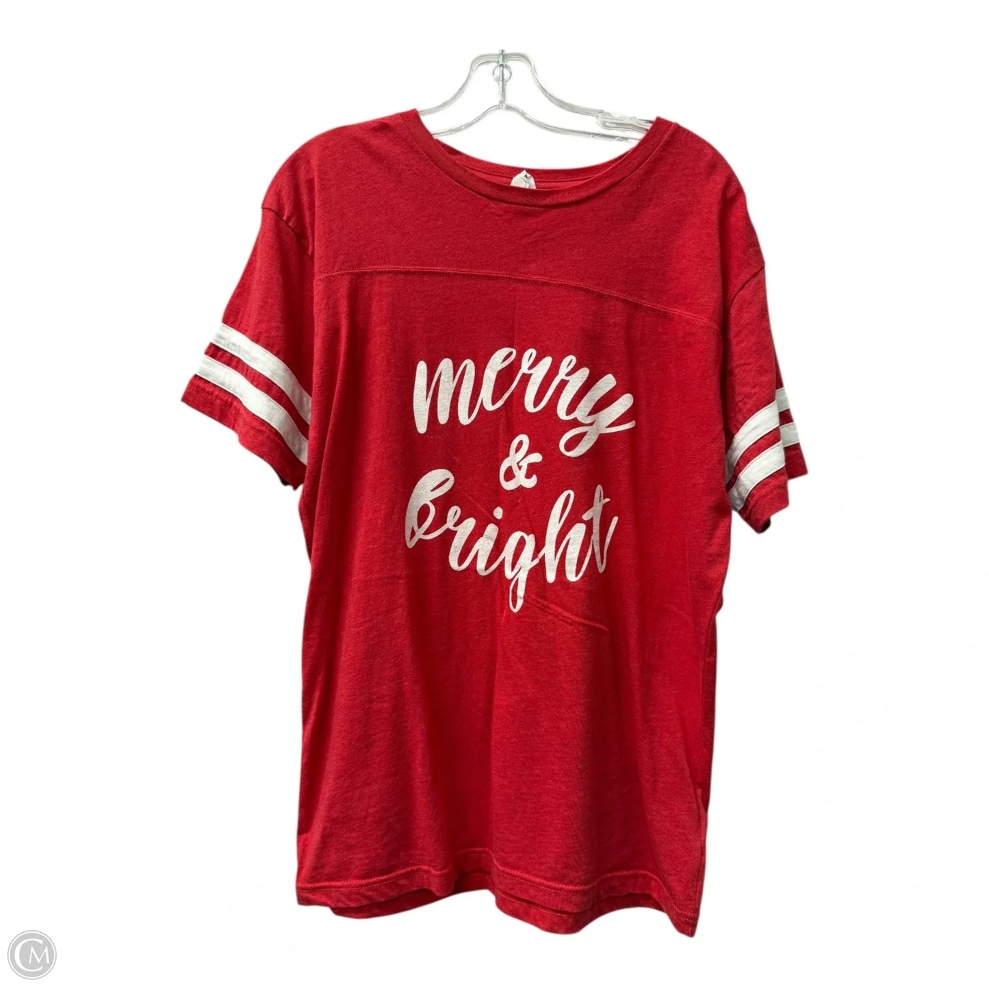 Top Short Sleeve By live and tell In Red, Size: M