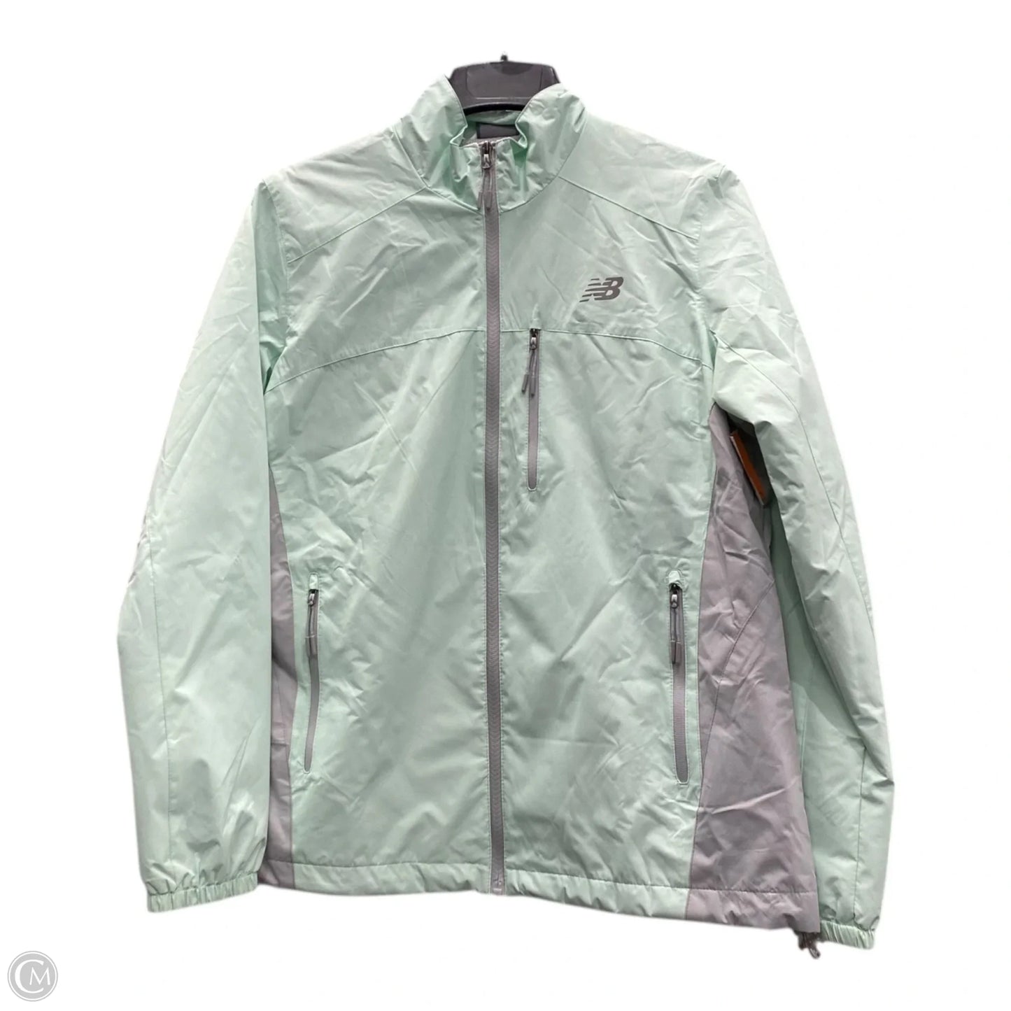 Athletic Jacket By New Balance In Green, Size: Xl