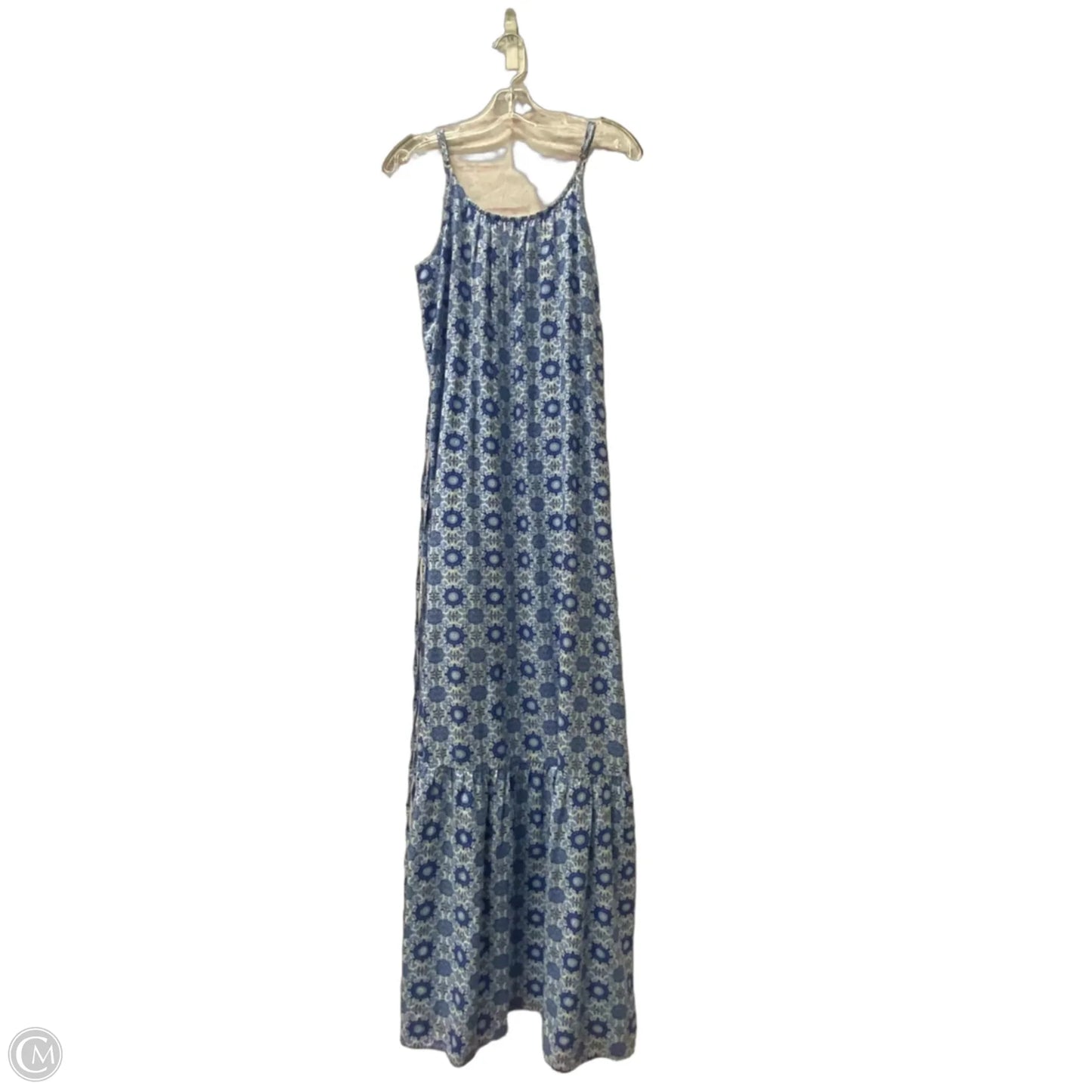 Dress Casual Maxi By Loft In Blue & White, Size: S